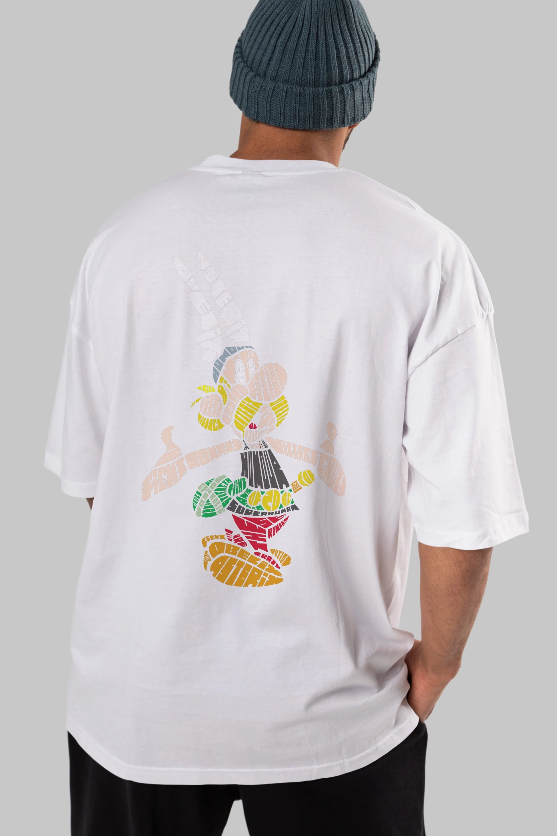 Asterix Arka Baskılı Oversize t-shirt %100 pamuk Erkek Kadın Unisex