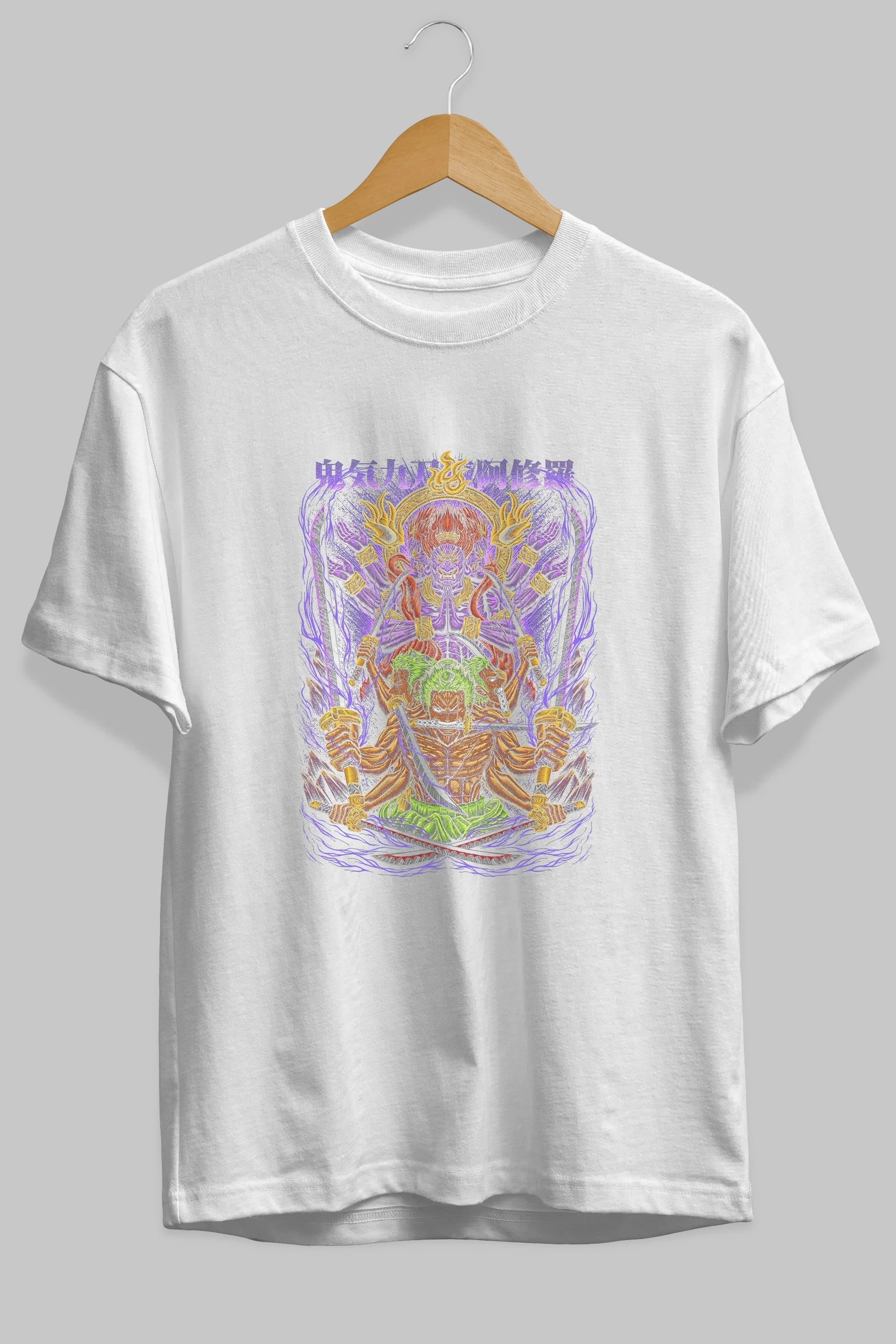 RORONOA ZORO 2 Anime Ön Baskılı Oversize t-shirt %100 pamuk Erkek Kadın Unisex