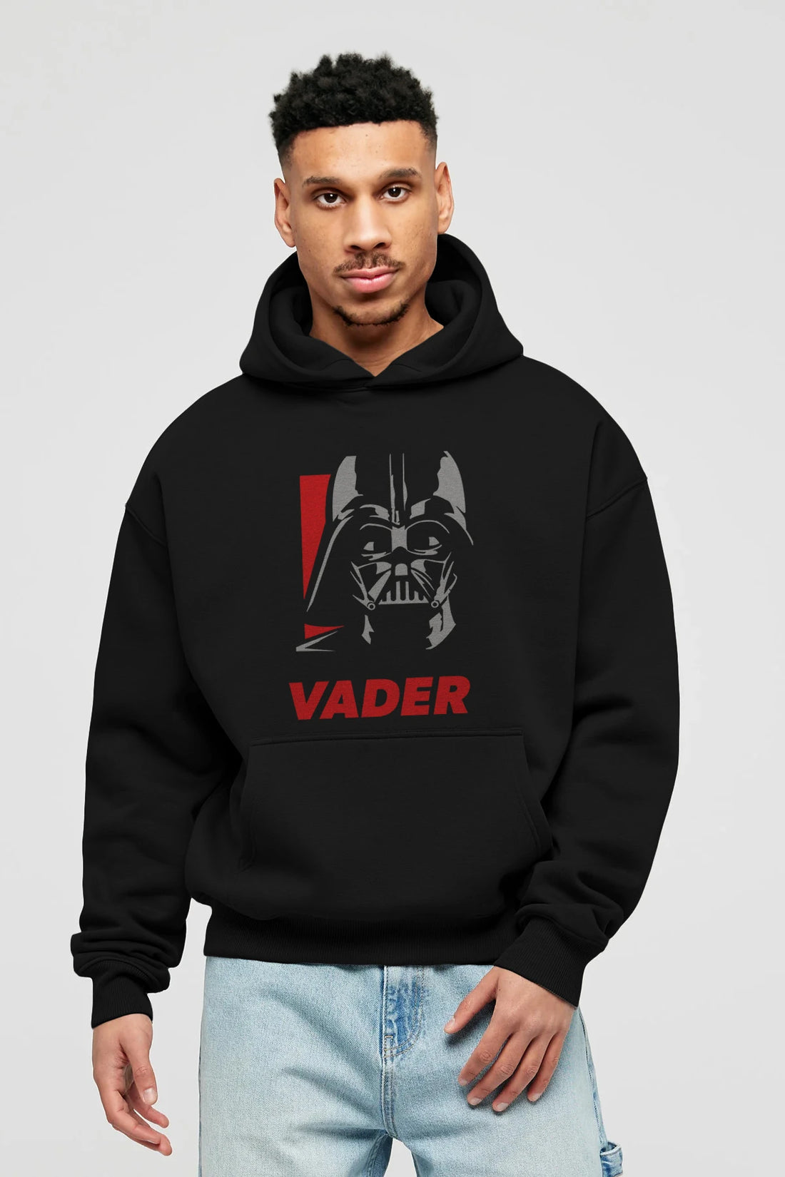 Darth Vader Ön Baskılı Hoodie Oversize Kapüşonlu Sweatshirt Erkek Kadın Unisex