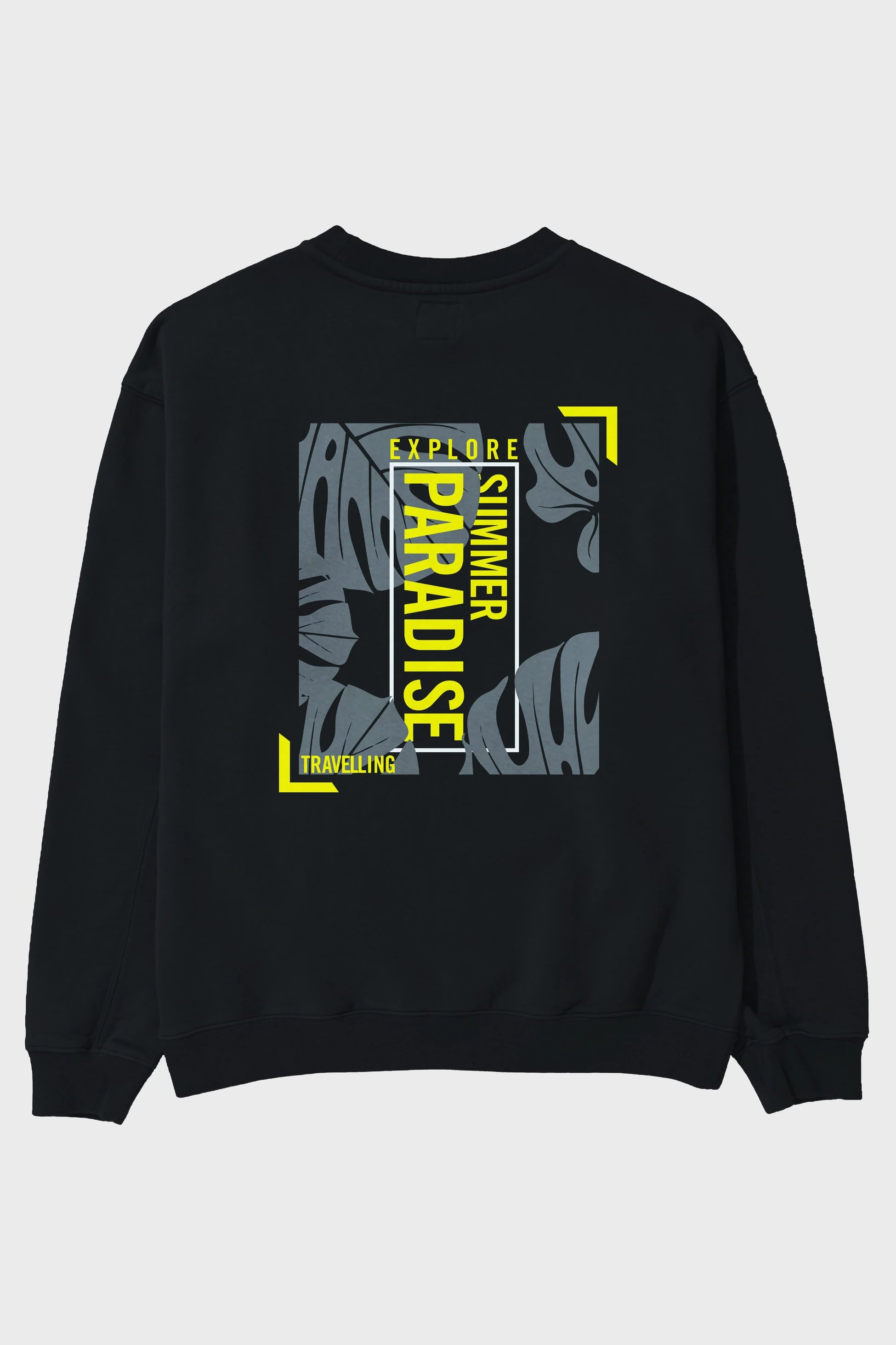 Explore Summer Arka Baskılı Oversize Sweatshirt Erkek Kadın Unisex