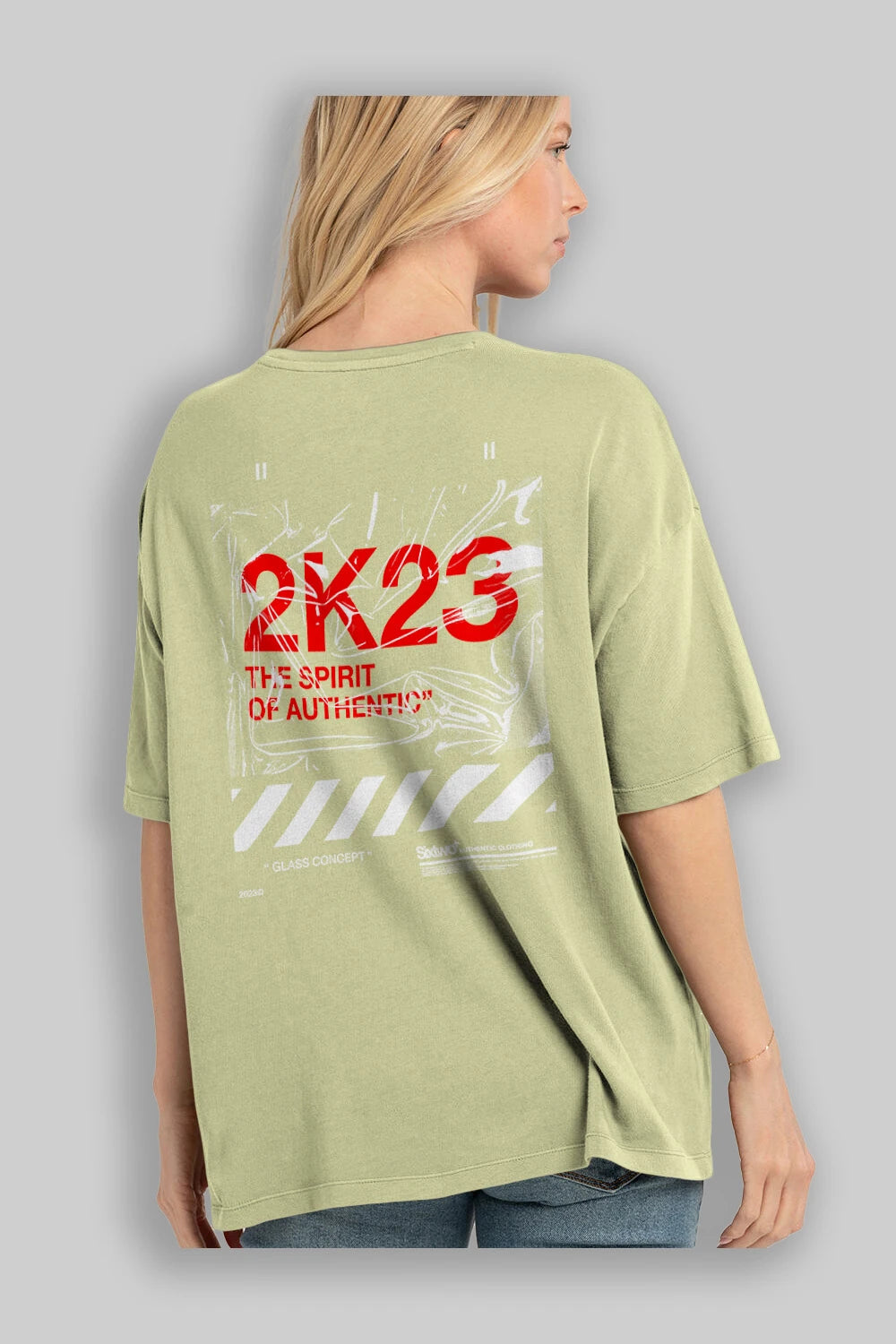 The Spirit Arka Baskılı Oversize t-shirt Erkek Kadın Unisex