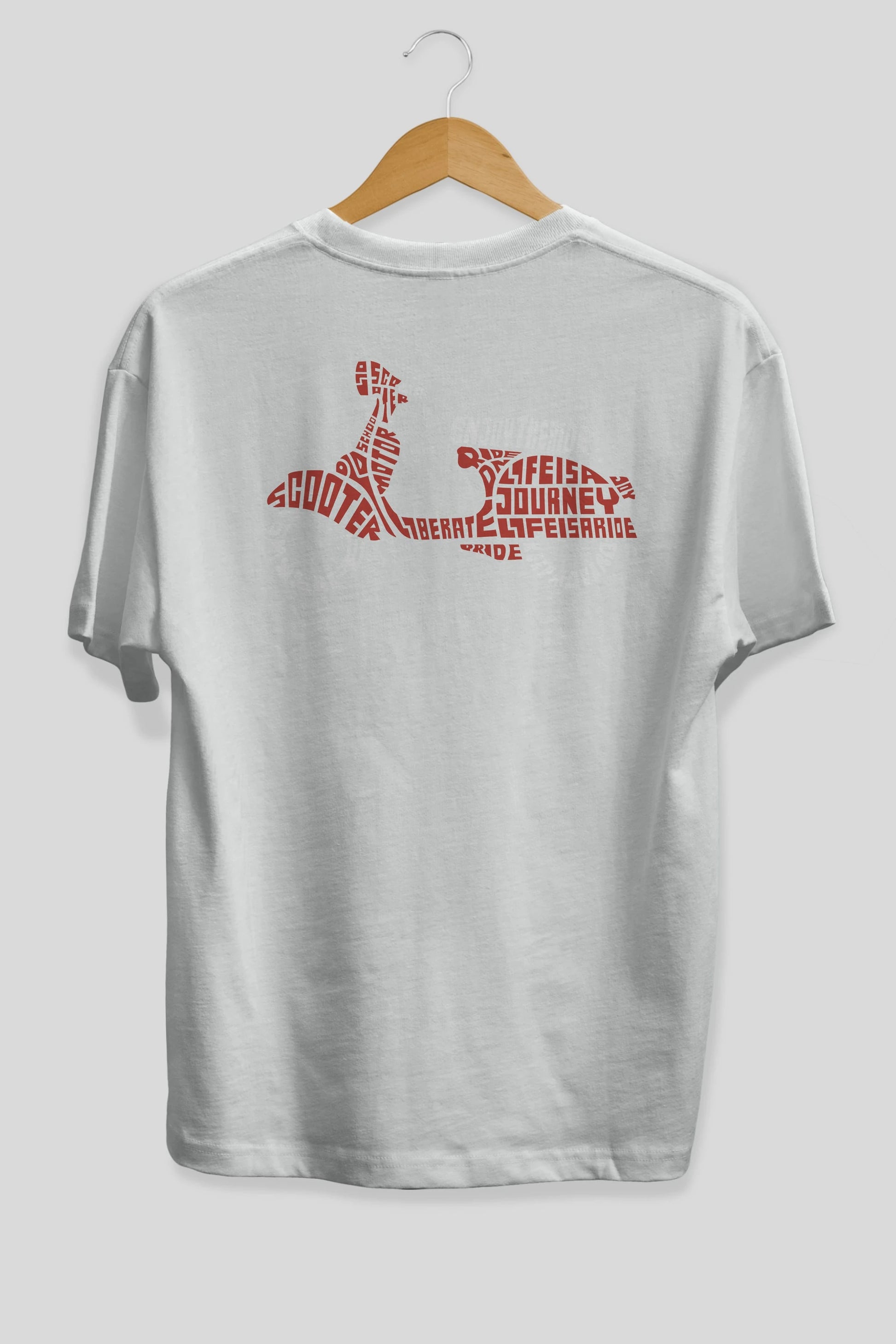 Enjoy The Ride Arka Baskılı Oversize t-shirt %100 pamuk Erkek Kadın Unisex