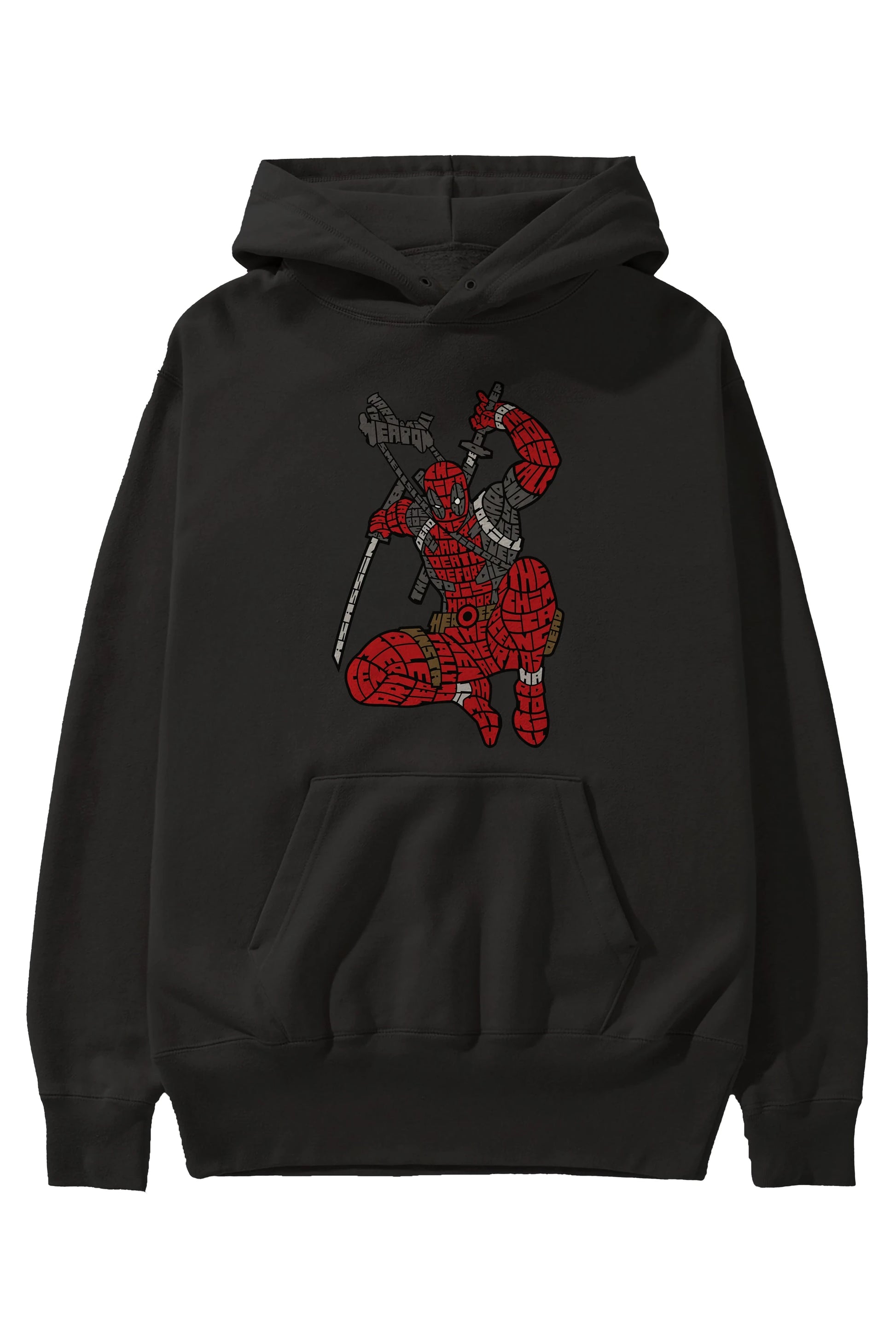 Chimichanga Ön Baskılı Hoodie Oversize Kapüşonlu Sweatshirt Erkek Kadın Unisex
