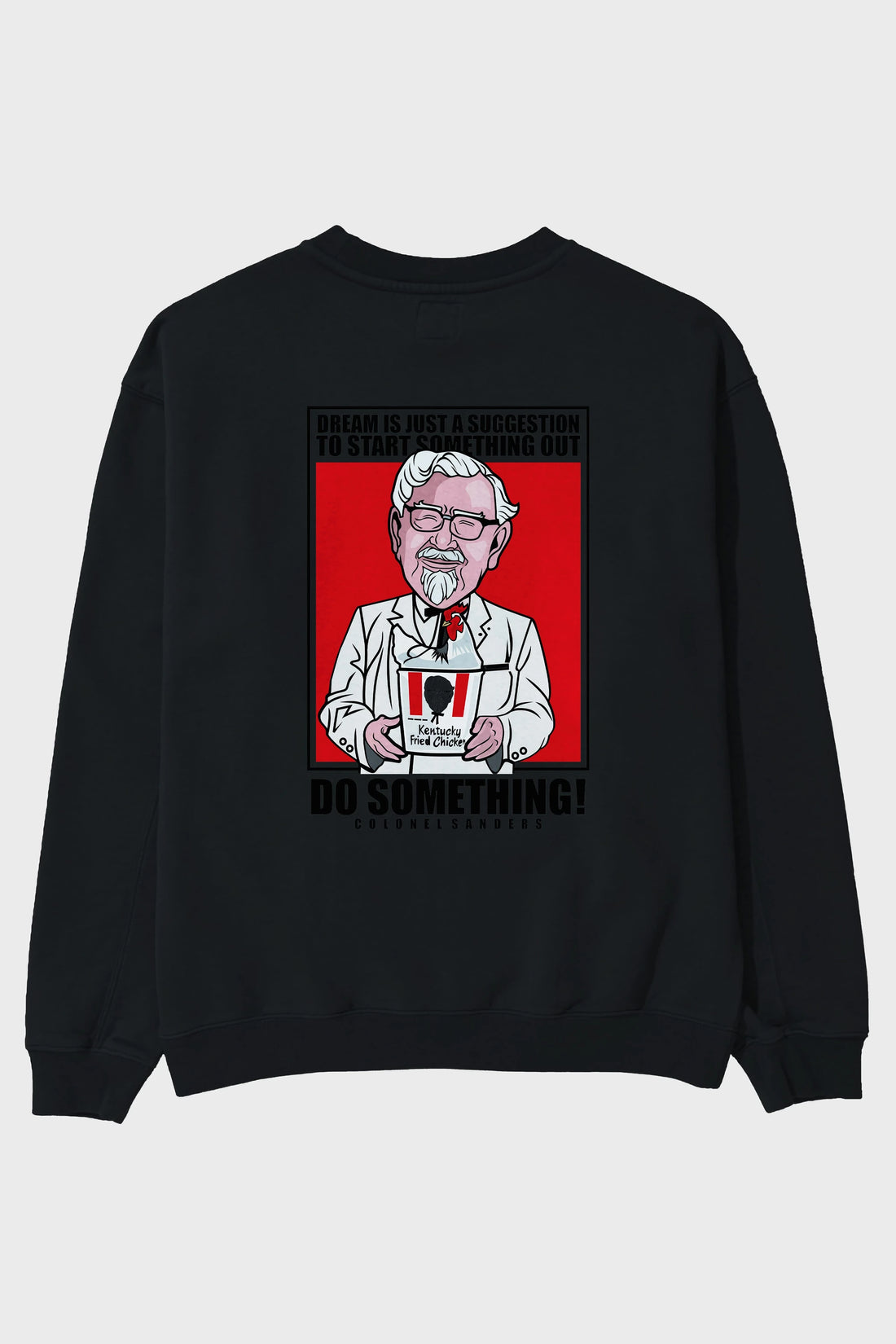 Colonel Sanders Arka Baskılı Oversize Sweatshirt Erkek Kadın Unisex