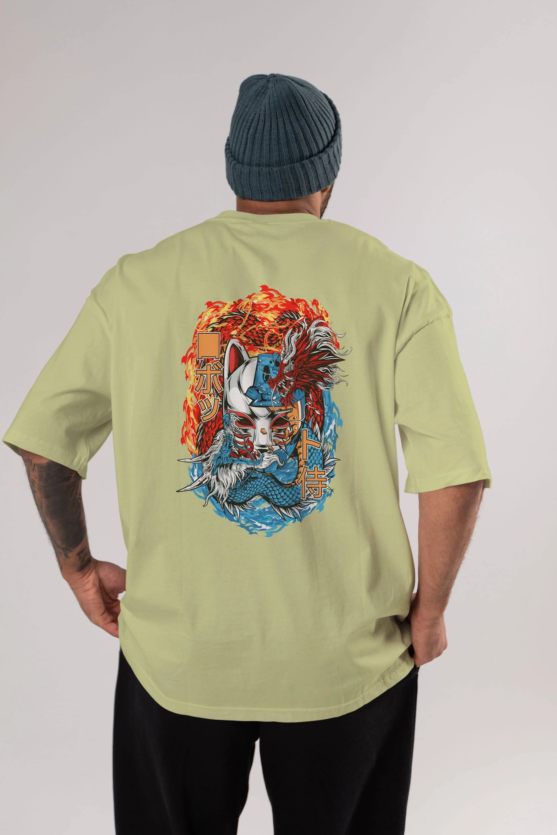 ONE PIECE (7) Anime Arka Baskılı Oversize t-shirt Erkek Kadın Unisex