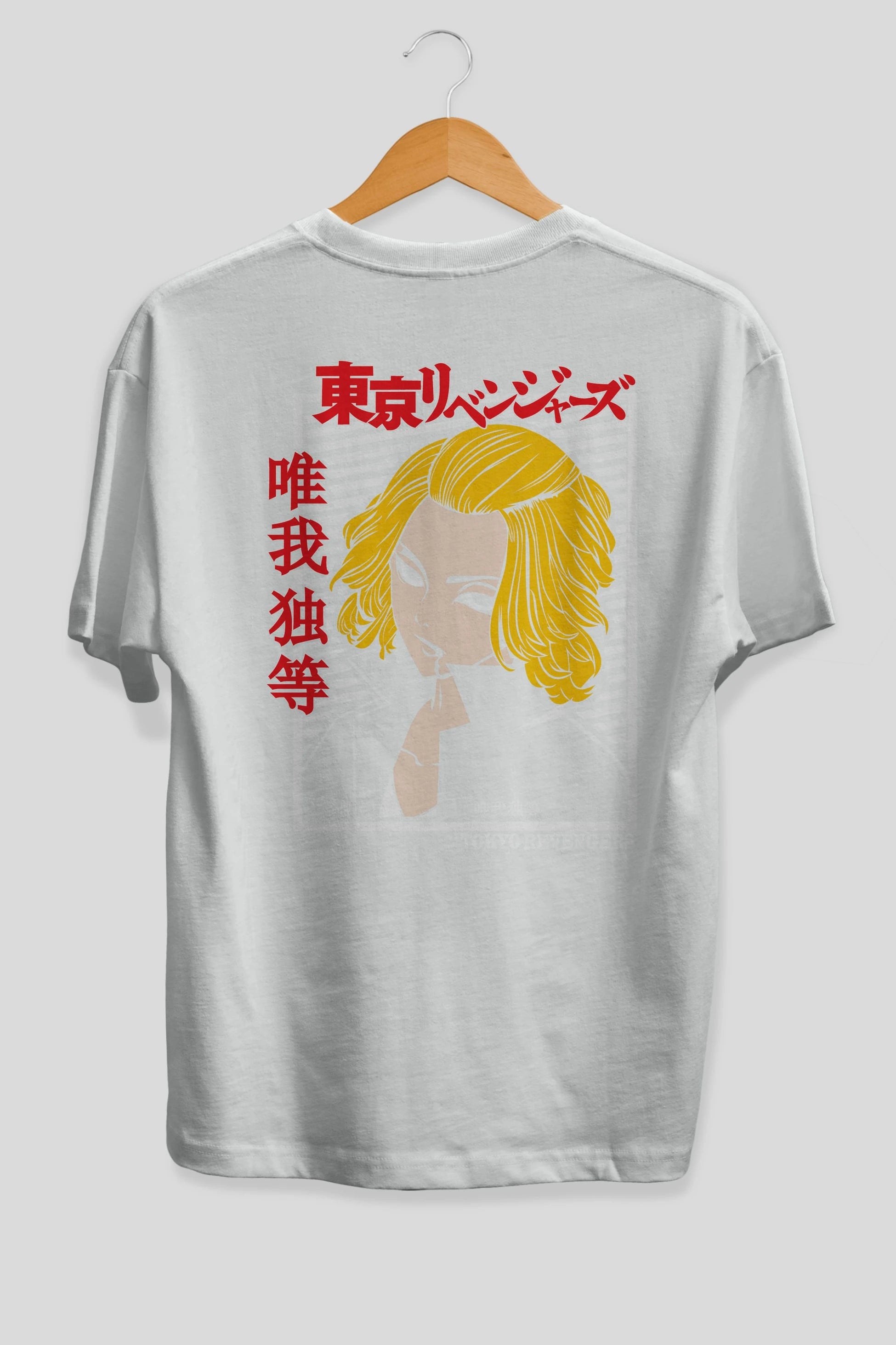 TokyoRev. M Anime Arka Baskılı Oversize t-shirt Erkek Kadın Unisex