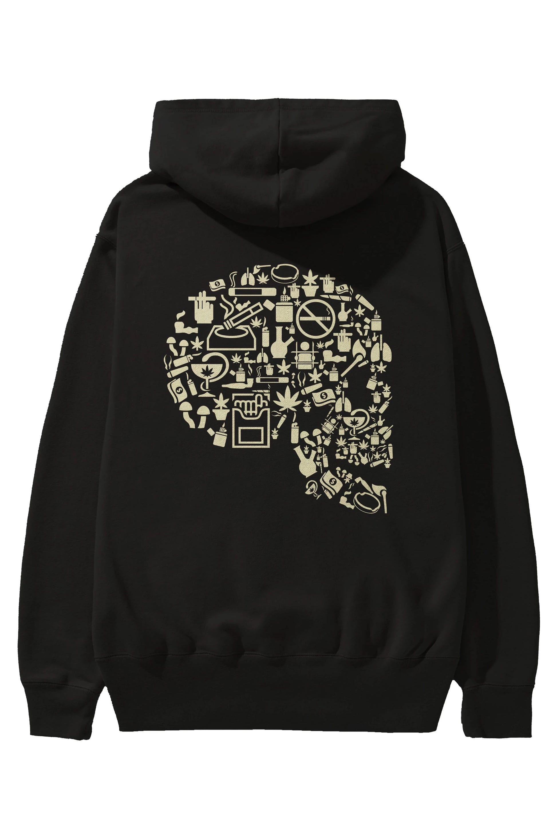 Smoking Kills Arka Baskılı Hoodie Oversize Kapüşonlu Sweatshirt Erkek Kadın Unisex