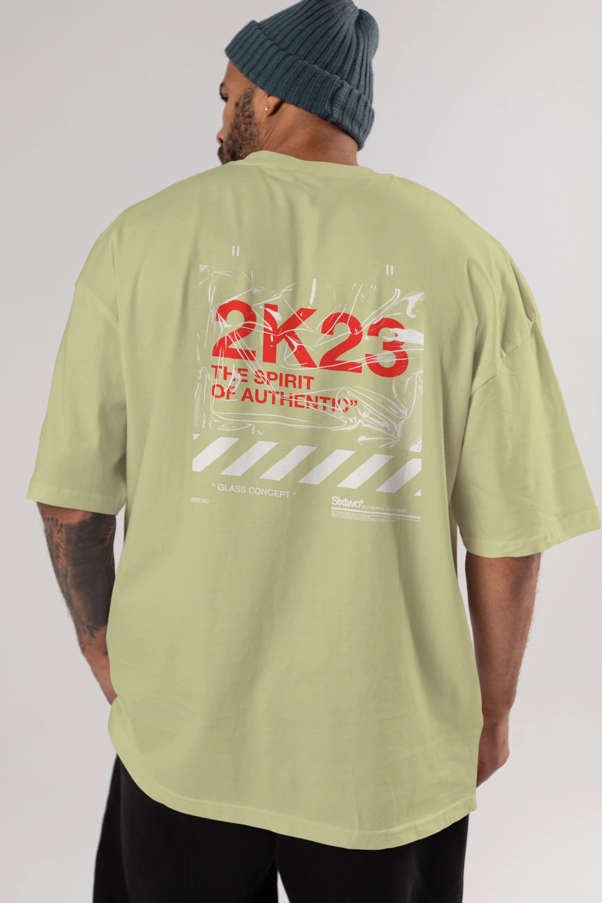 The Spirit Arka Baskılı Oversize t-shirt Erkek Kadın Unisex