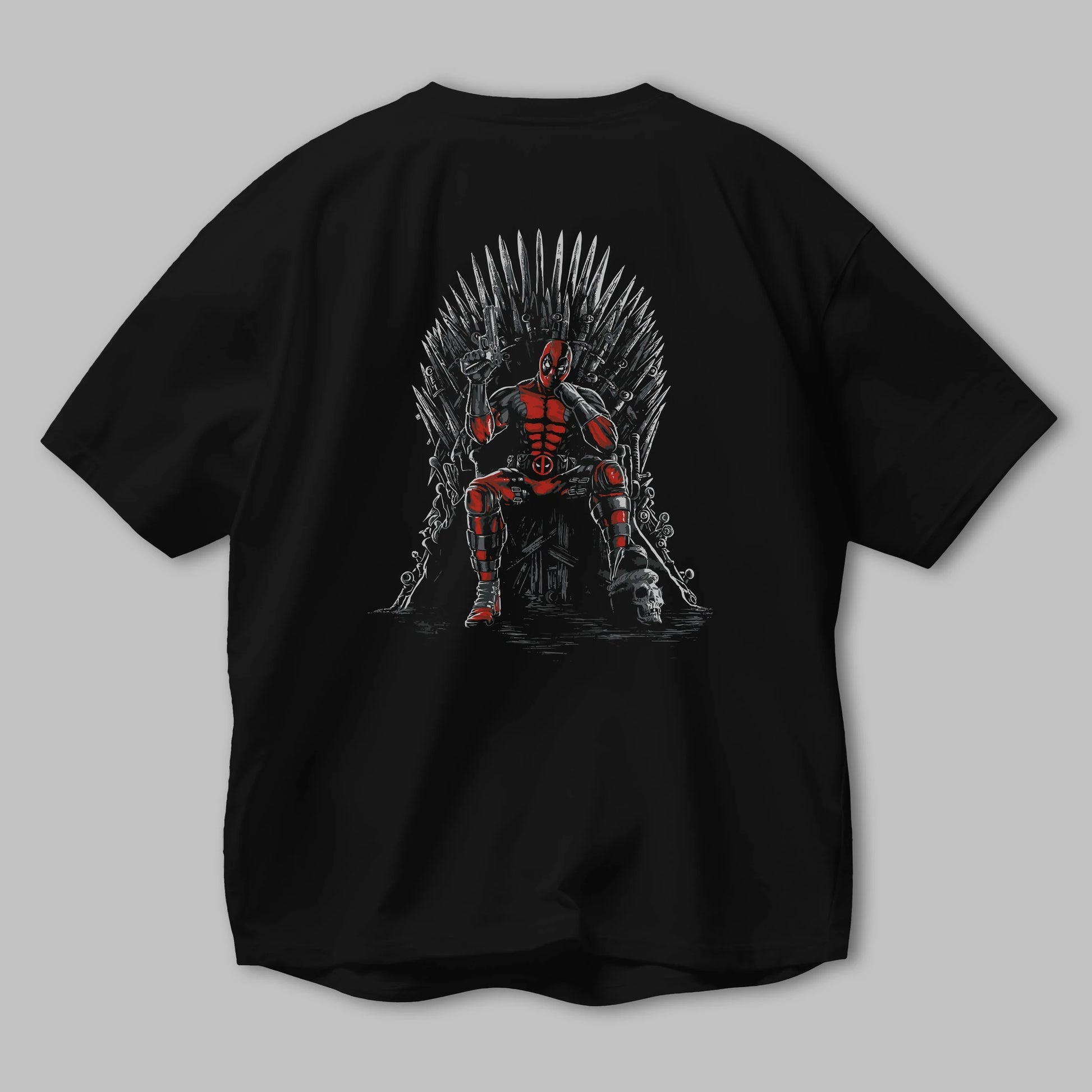Deadpool (6) Arka Baskılı Oversize t-shirt Erkek Kadın Unisex %100 Pamuk Bisiklet Yaka tişort