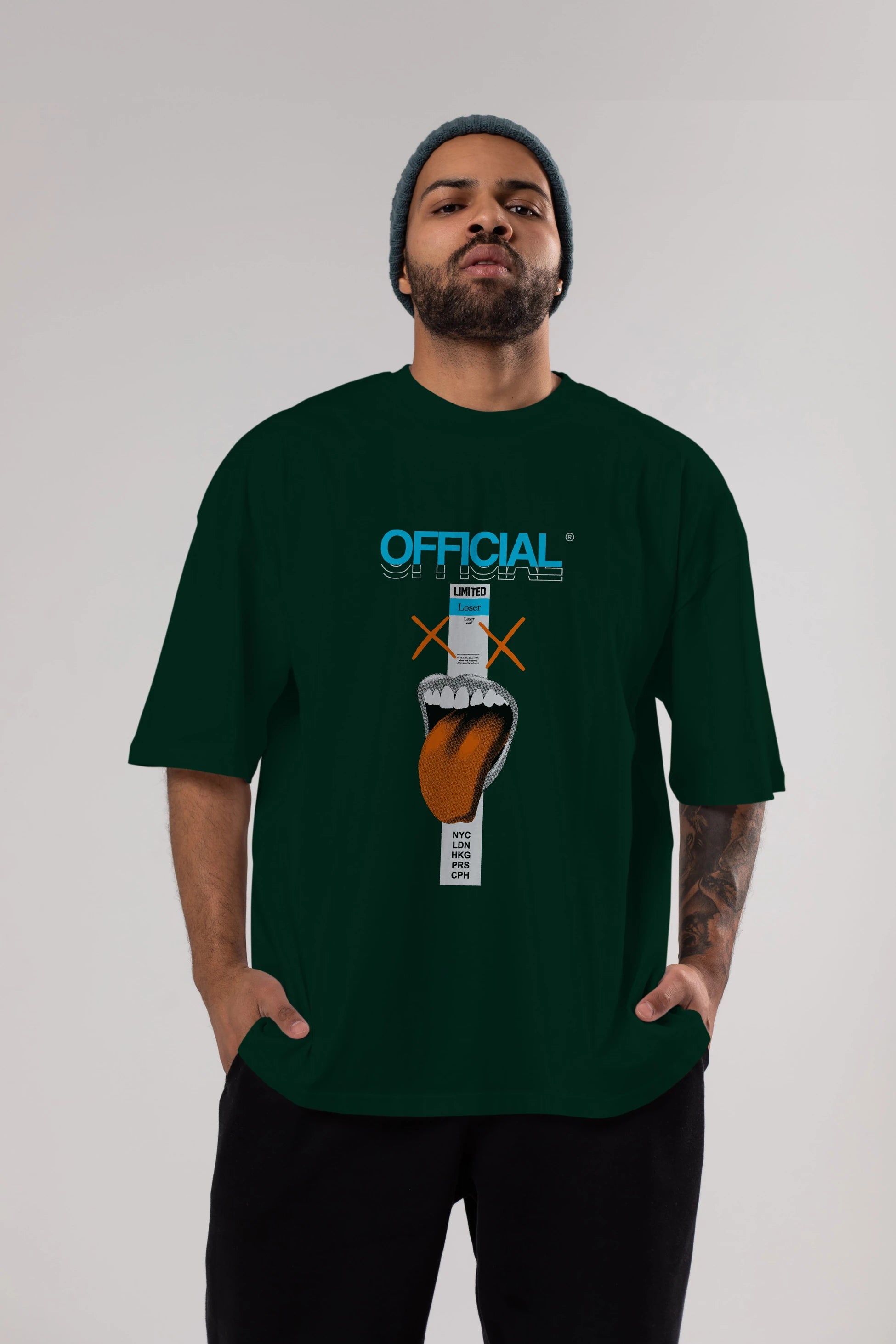 Official Loser Ön Baskılı Oversize t-shirt Erkek Kadın Unisex