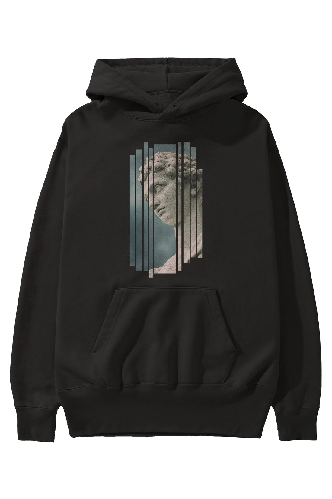 Aesthetic Sculpture Art Ön Baskılı Oversize Hoodie Kapüşonlu Sweatshirt Erkek Kadın Unisex