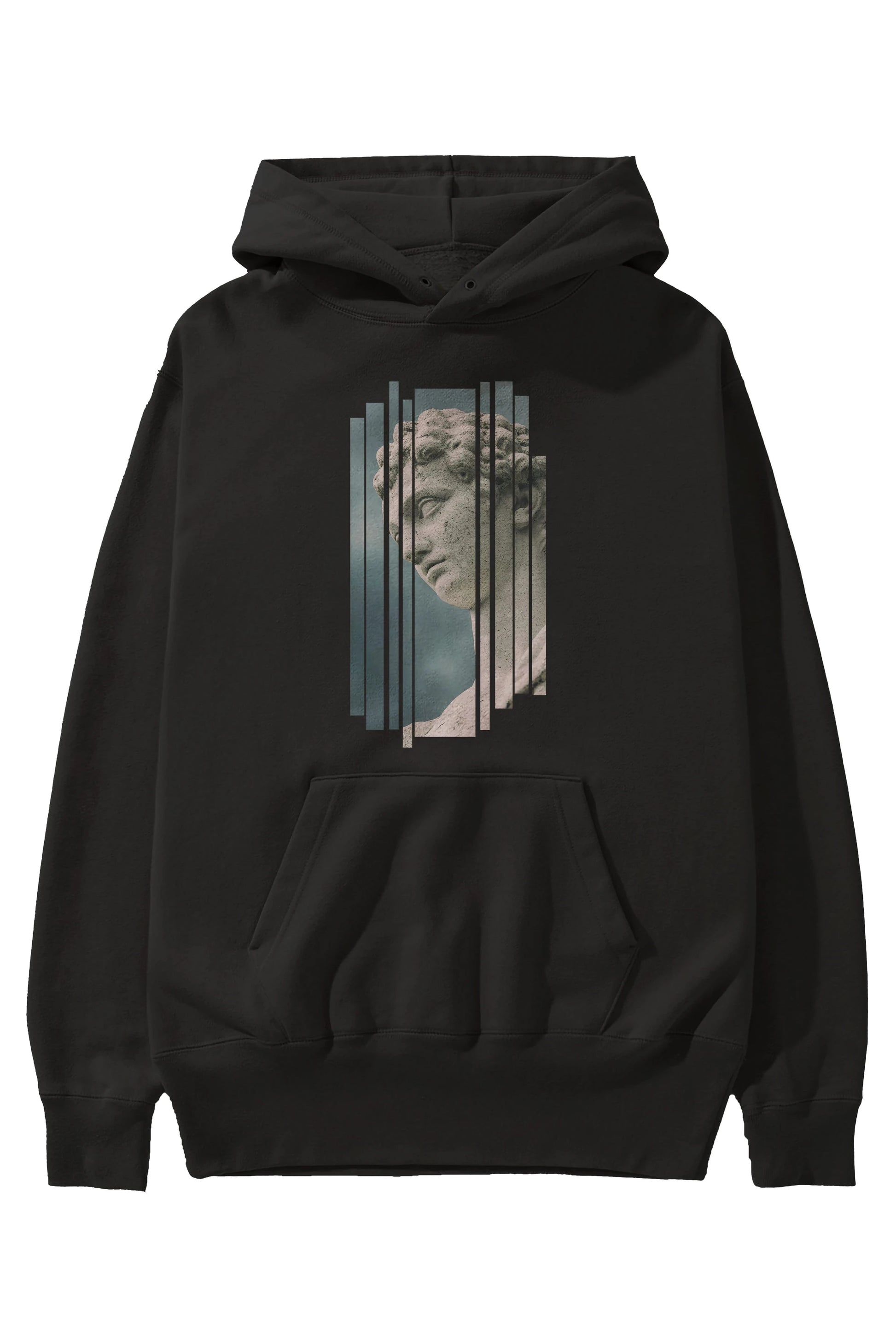 Aesthetic Sculpture Art Ön Baskılı Oversize Hoodie Kapüşonlu Sweatshirt Erkek Kadın Unisex