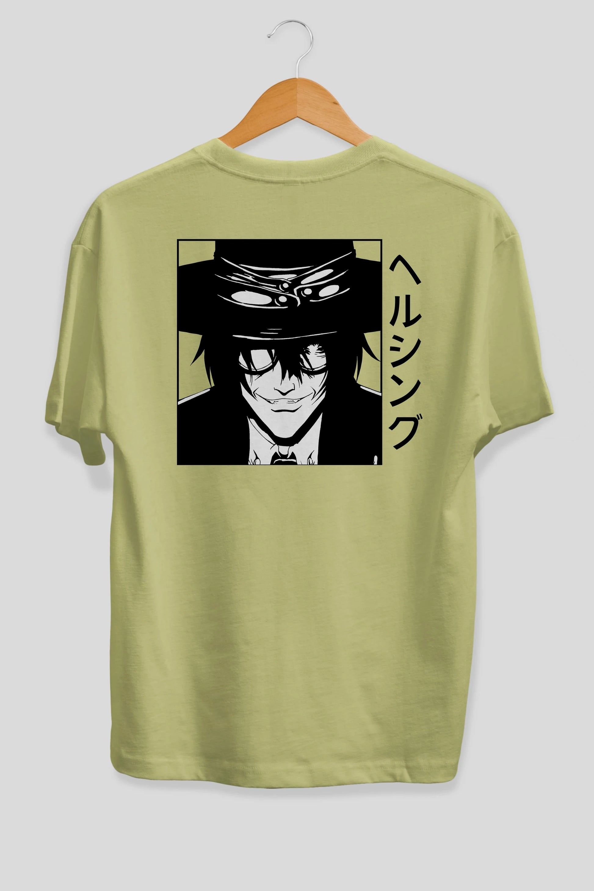 Alucard 1 Anime Arka Baskılı Oversize t-shirt Erkek Kadın Unisex
