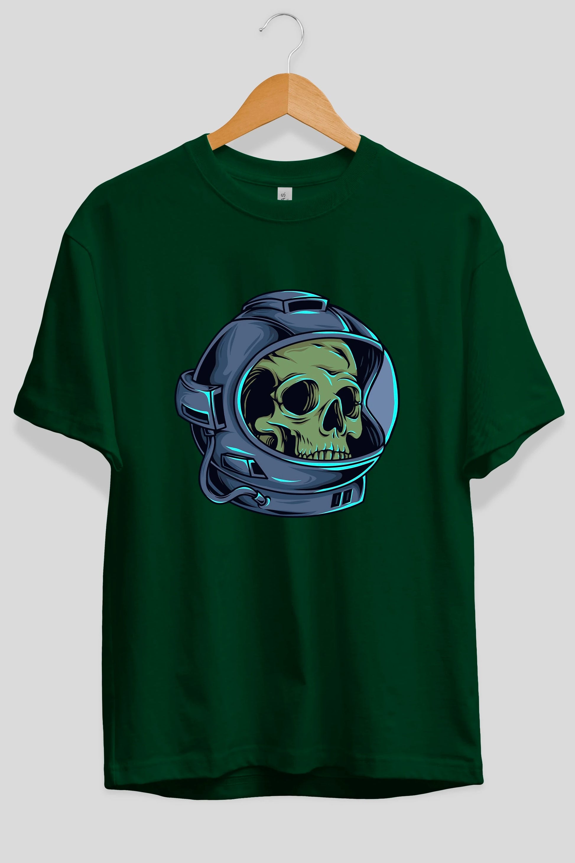 Astroskull Ön Baskılı Oversize t-shirt Erkek Kadın Unisex