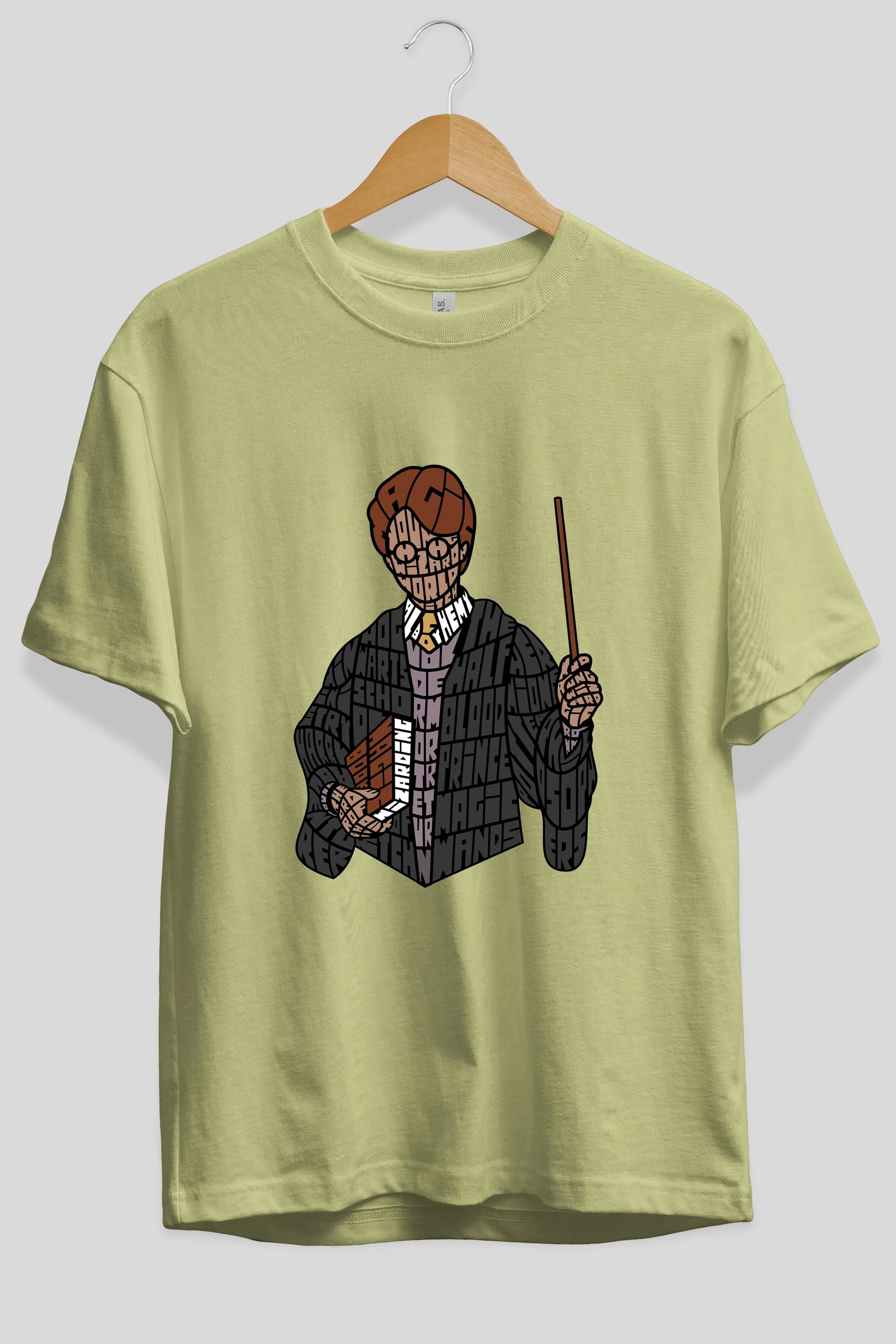 Harry Ön Baskılı Oversize t-shirt %100 pamuk Erkek Kadın Unisex