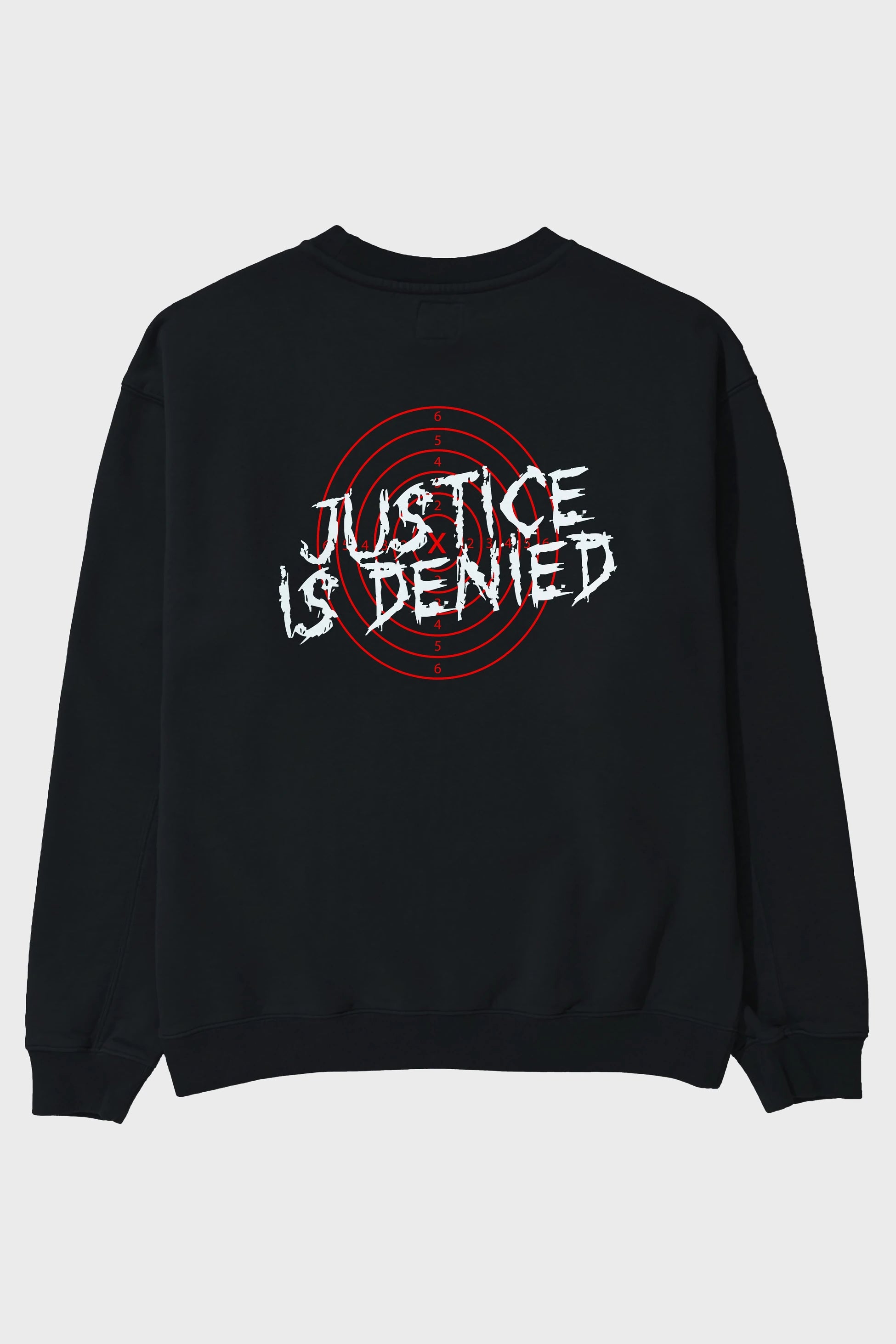 Justice is Denied Arka Baskılı Oversize Sweatshirt Erkek Kadın Unisex