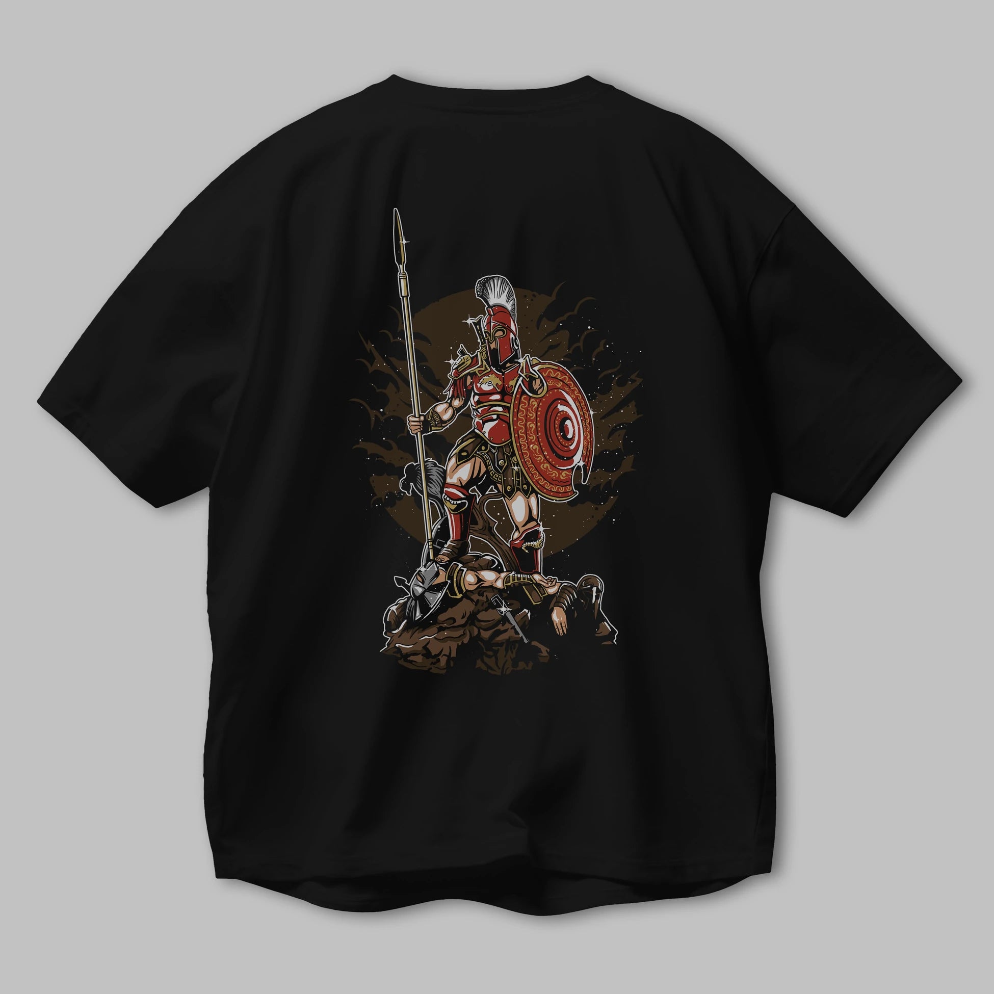 Sparta Arka Baskılı Oversize t-shirt Erkek Kadın Unisex %100 Pamuk