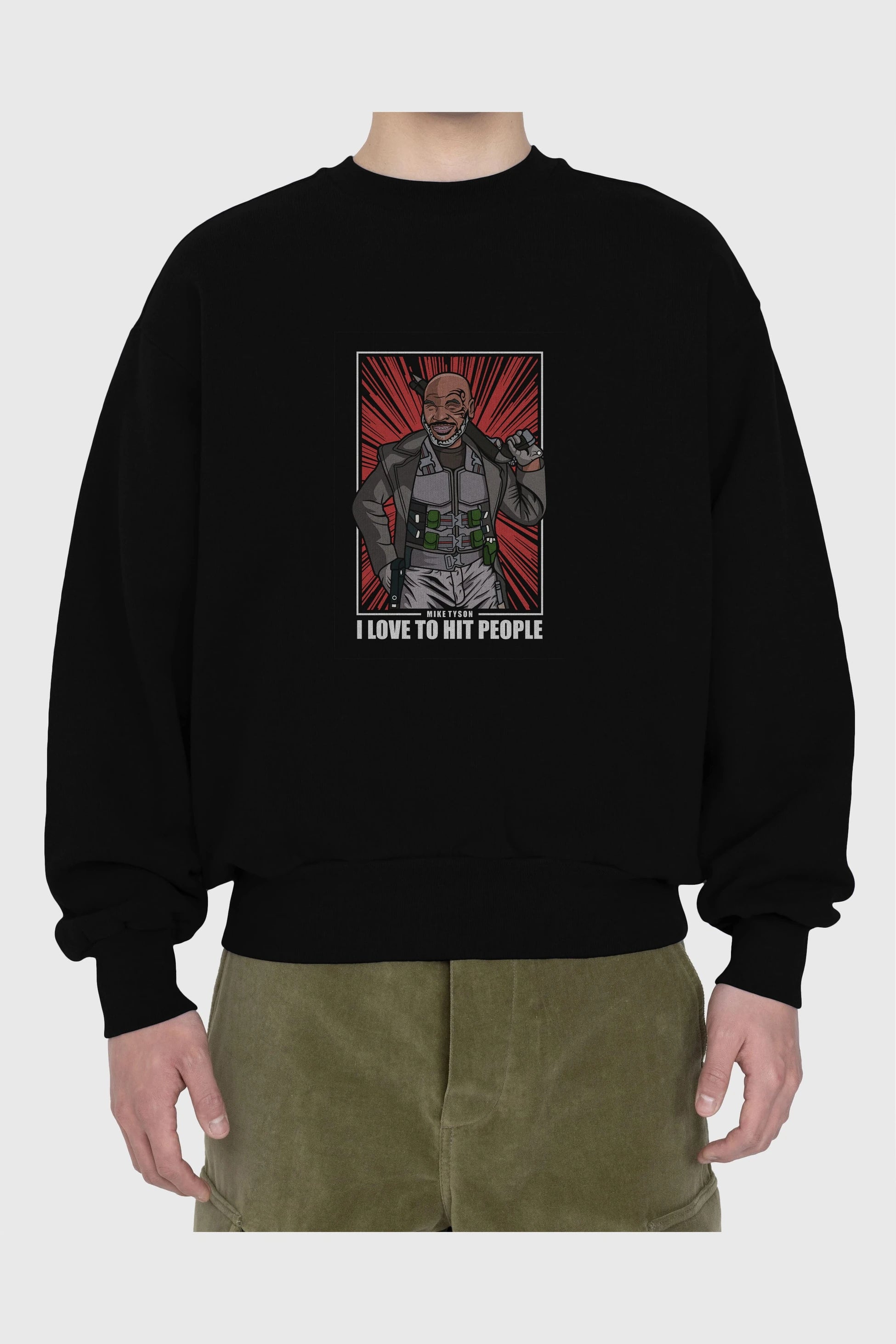 Blade Tyson Ön Baskılı Oversize Sweatshirt Erkek Kadın Unisex