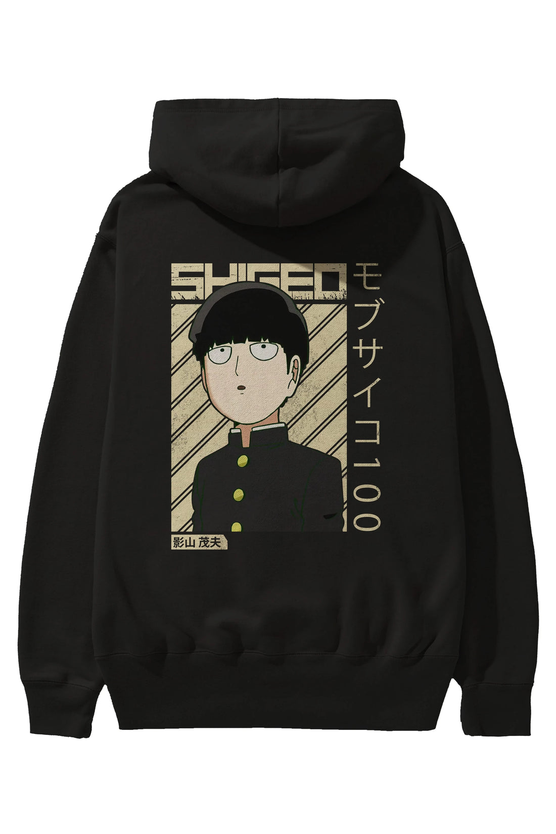 Shigeo Kageyama 2 Anime Arka Baskılı Hoodie Oversize Kapüşonlu Sweatshirt Erkek Kadın Unisex
