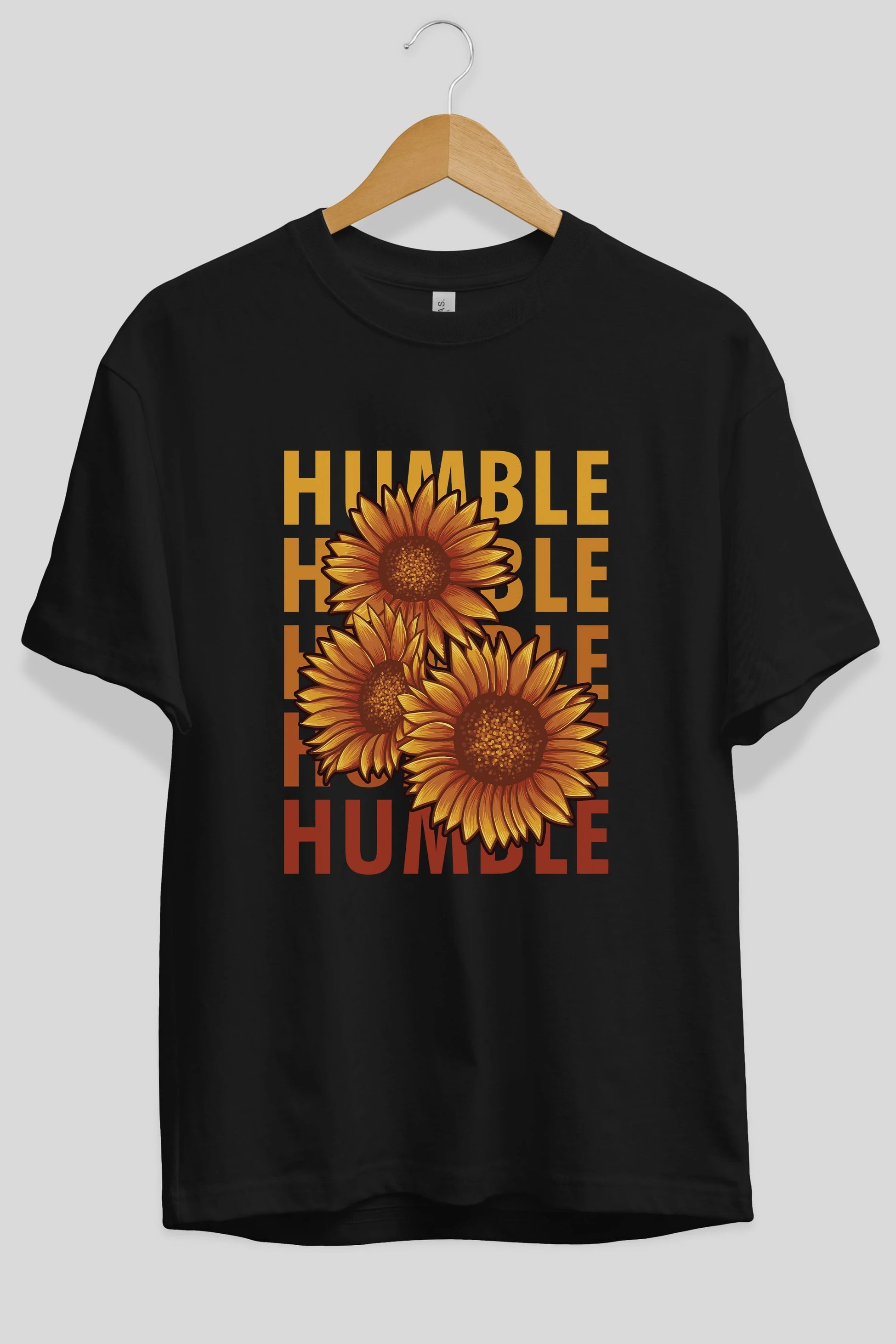 Humble 2 Ön Baskılı Oversize t-shirt Erkek Kadın Unisex