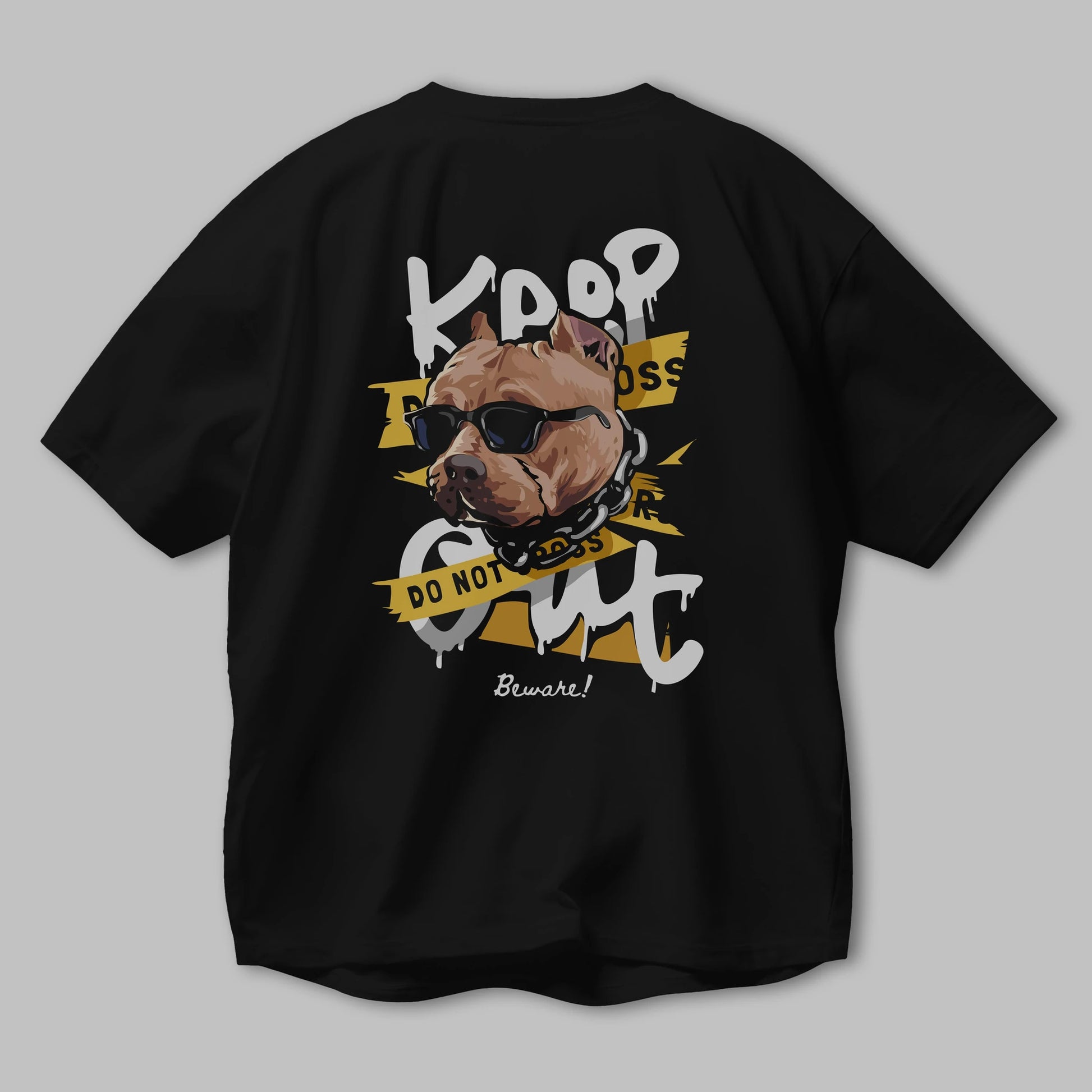 Teddy Bear Keep Arka Baskılı Oversize t-shirt Erkek Kadın Unisex %100 Pamuk