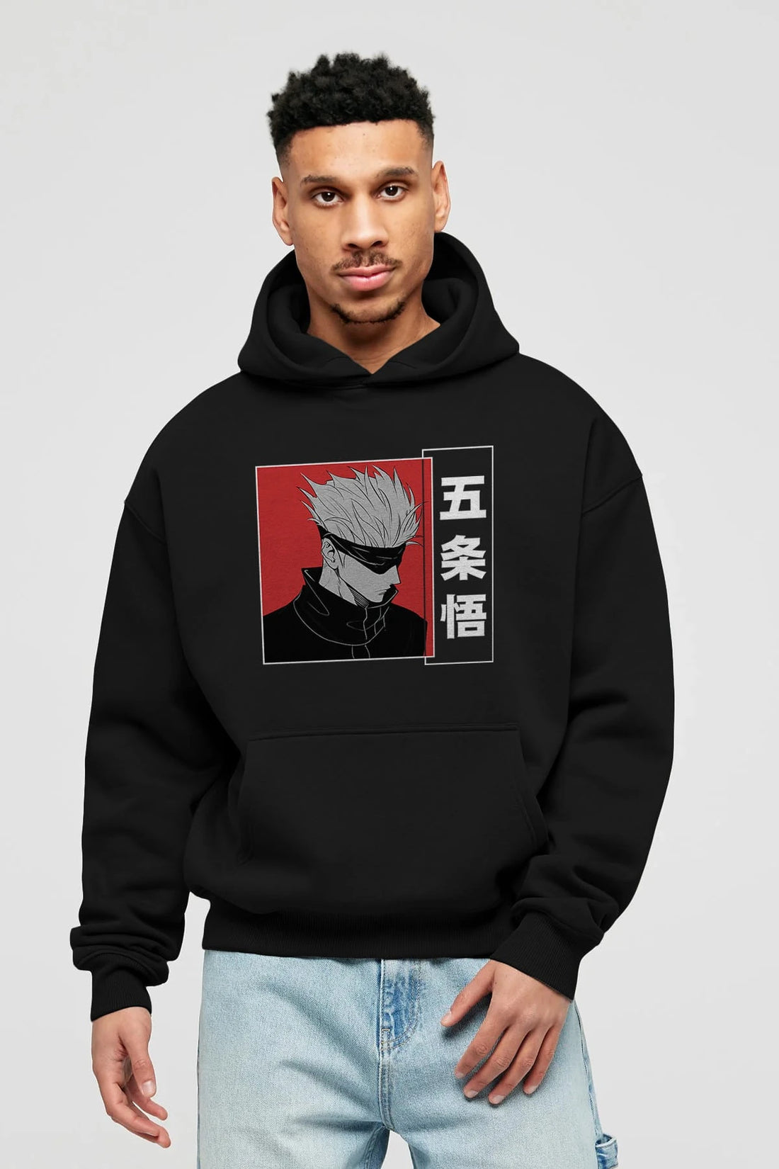 JUJUTSU KAISEN 2 Anime Ön Baskılı Hoodie Oversize Kapüşonlu Sweatshirt Erkek Kadın Unisex