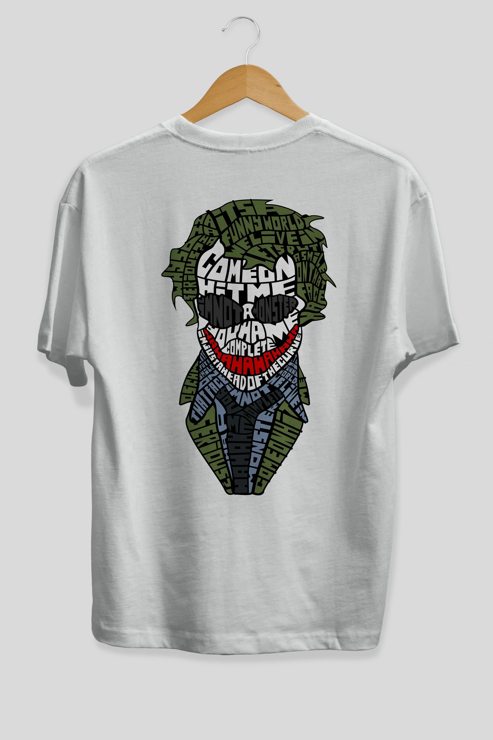 Why So Serious Arka Baskılı Oversize t-shirt %100 pamuk Erkek Kadın Unisex