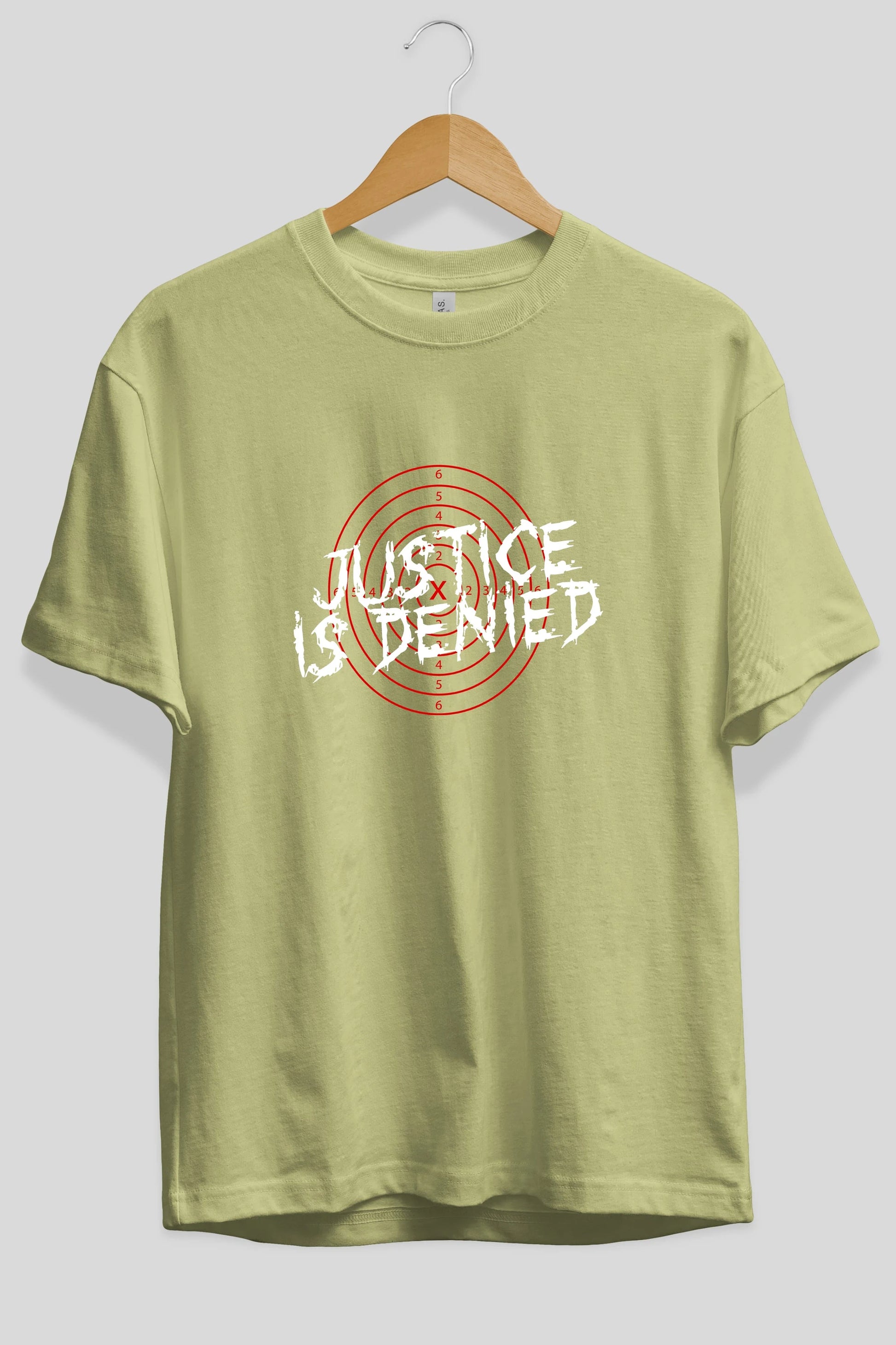 Justice is Denied Ön Baskılı Oversize t-shirt Erkek Kadın Unisex