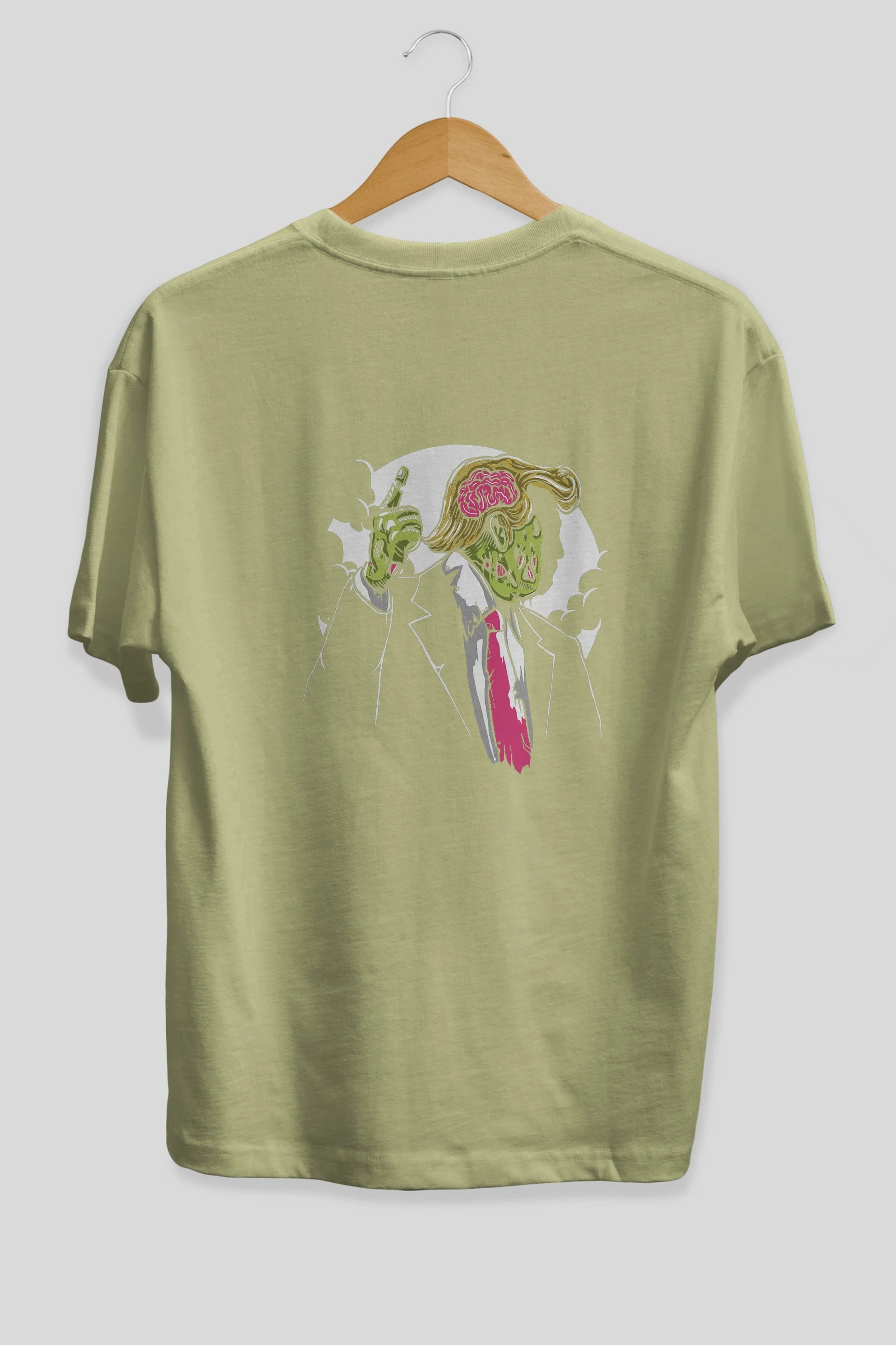 Make Zombie Great Again Arka Baskılı Oversize t-shirt Erkek Kadın Unisex %100 Pamuk