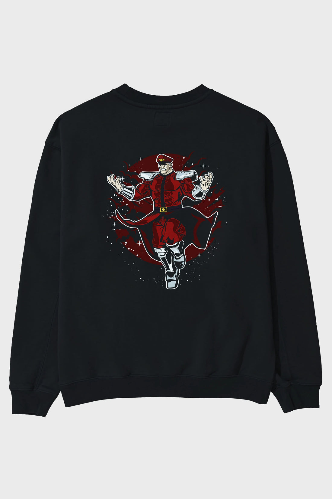 M BISON Arka Baskılı Oversize Sweatshirt Erkek Kadın Unisex