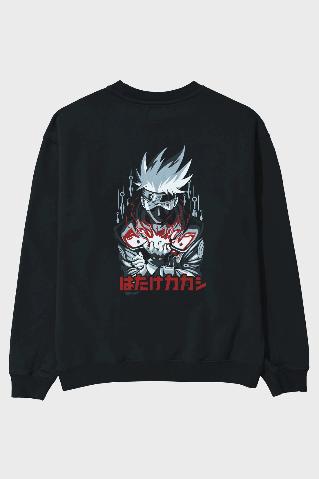 KAKASHI HATAKE NARUTO 1 Anime Arka Baskılı Oversize Sweatshirt Erkek Kadın Unisex