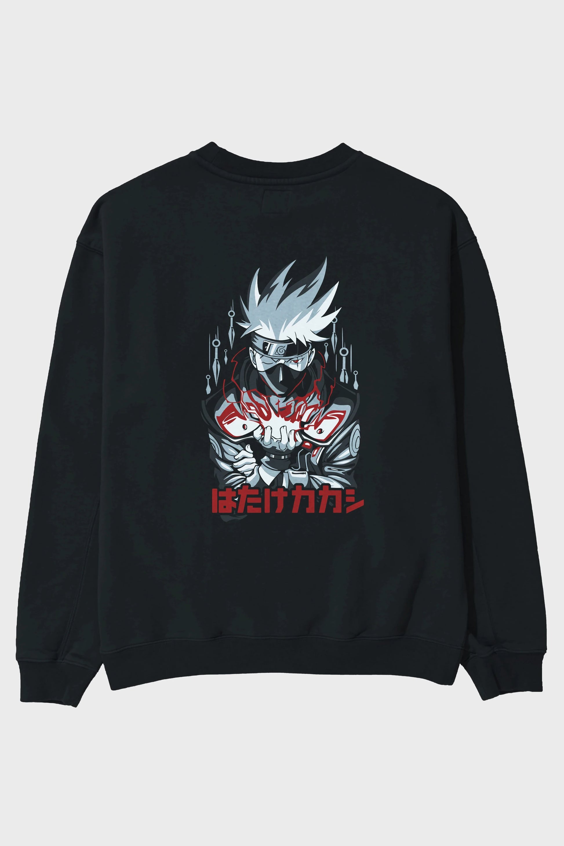 KAKASHI HATAKE NARUTO 1 Anime Arka Baskılı Oversize Sweatshirt Erkek Kadın Unisex