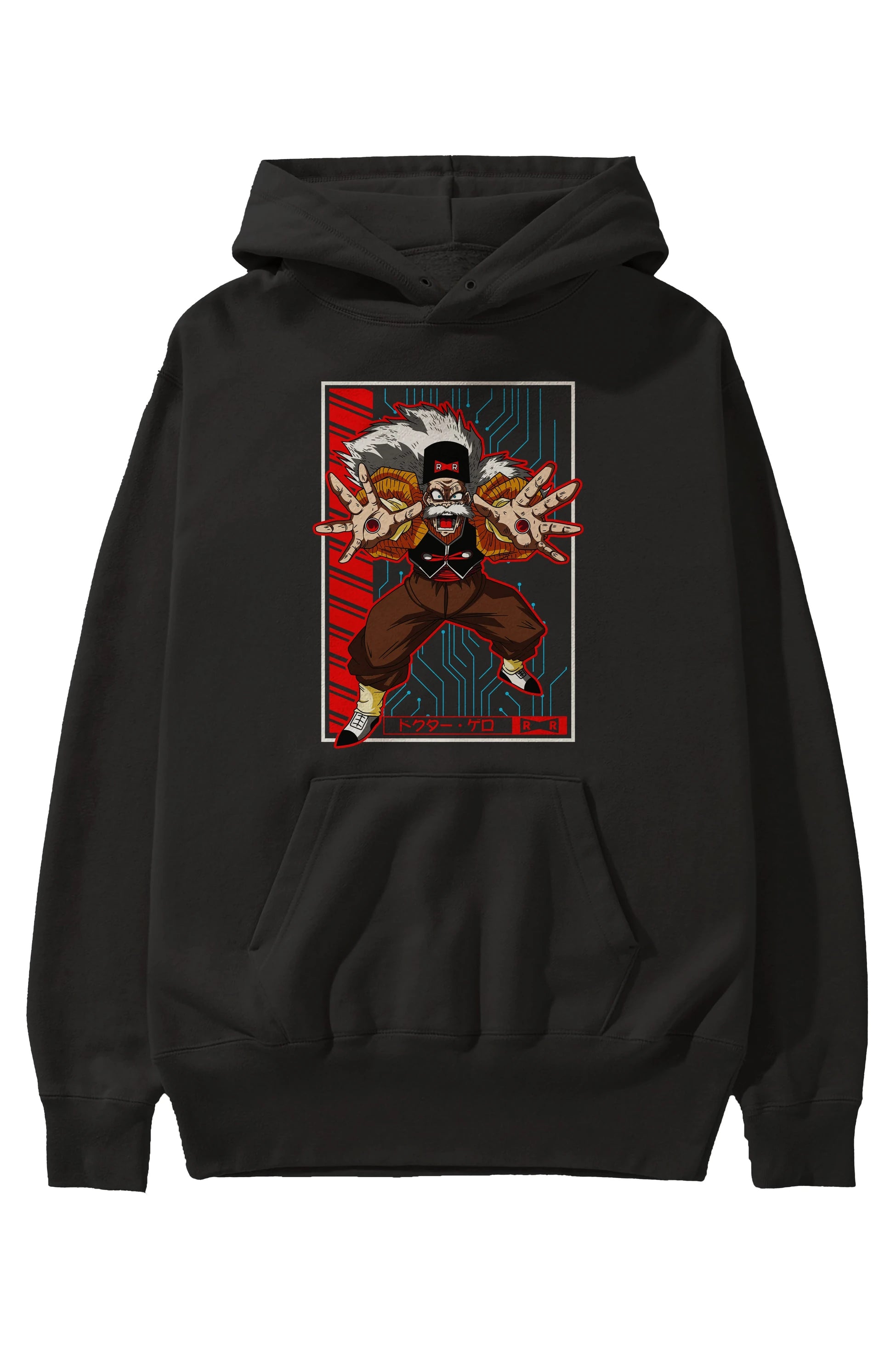 DragonBall DrMakigero Anime Ön Baskılı Hoodie Oversize Kapüşonlu Sweatshirt Erkek Kadın Unisex