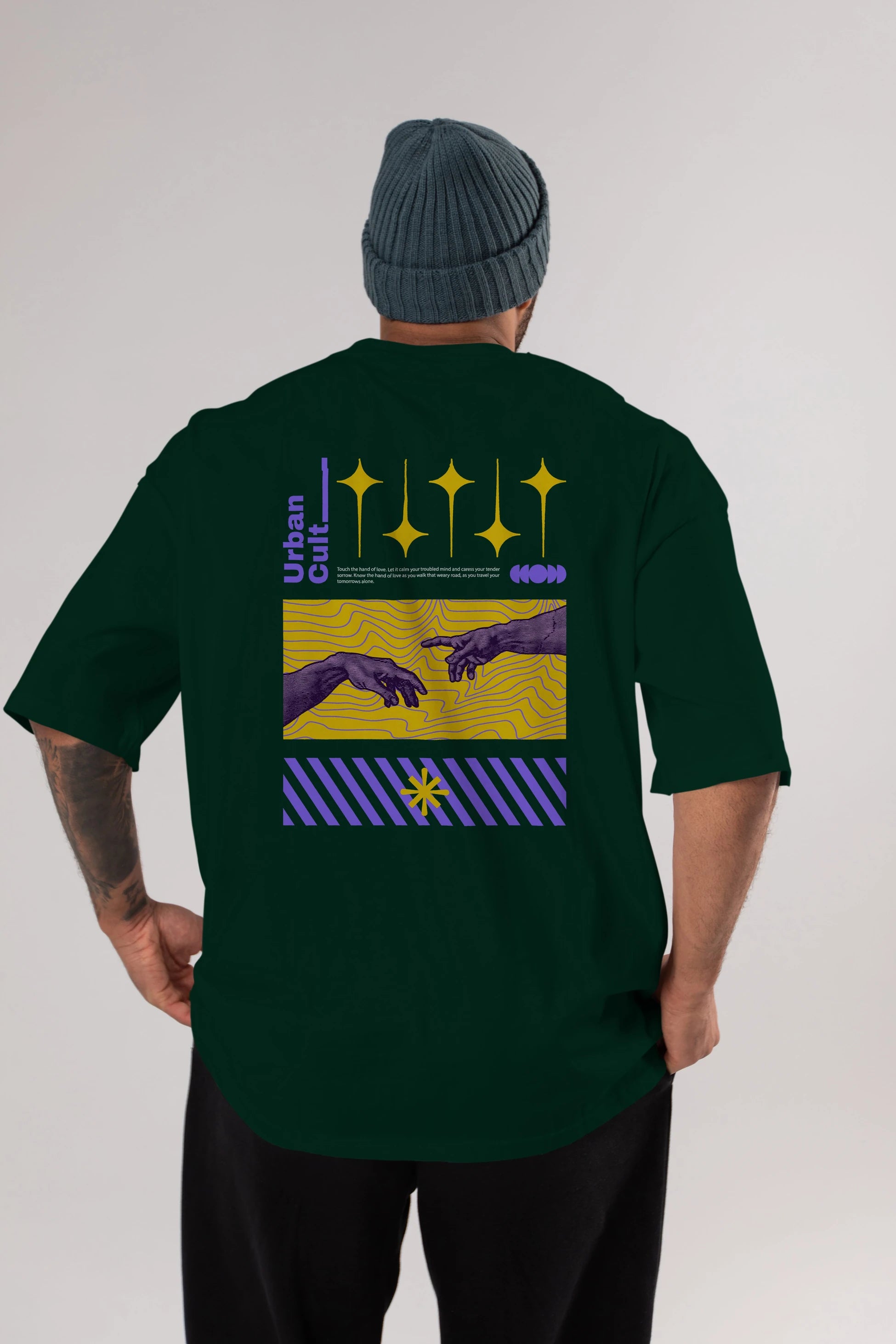 Urban Cult Arka Baskılı Oversize t-shirt Erkek Kadın Unisex