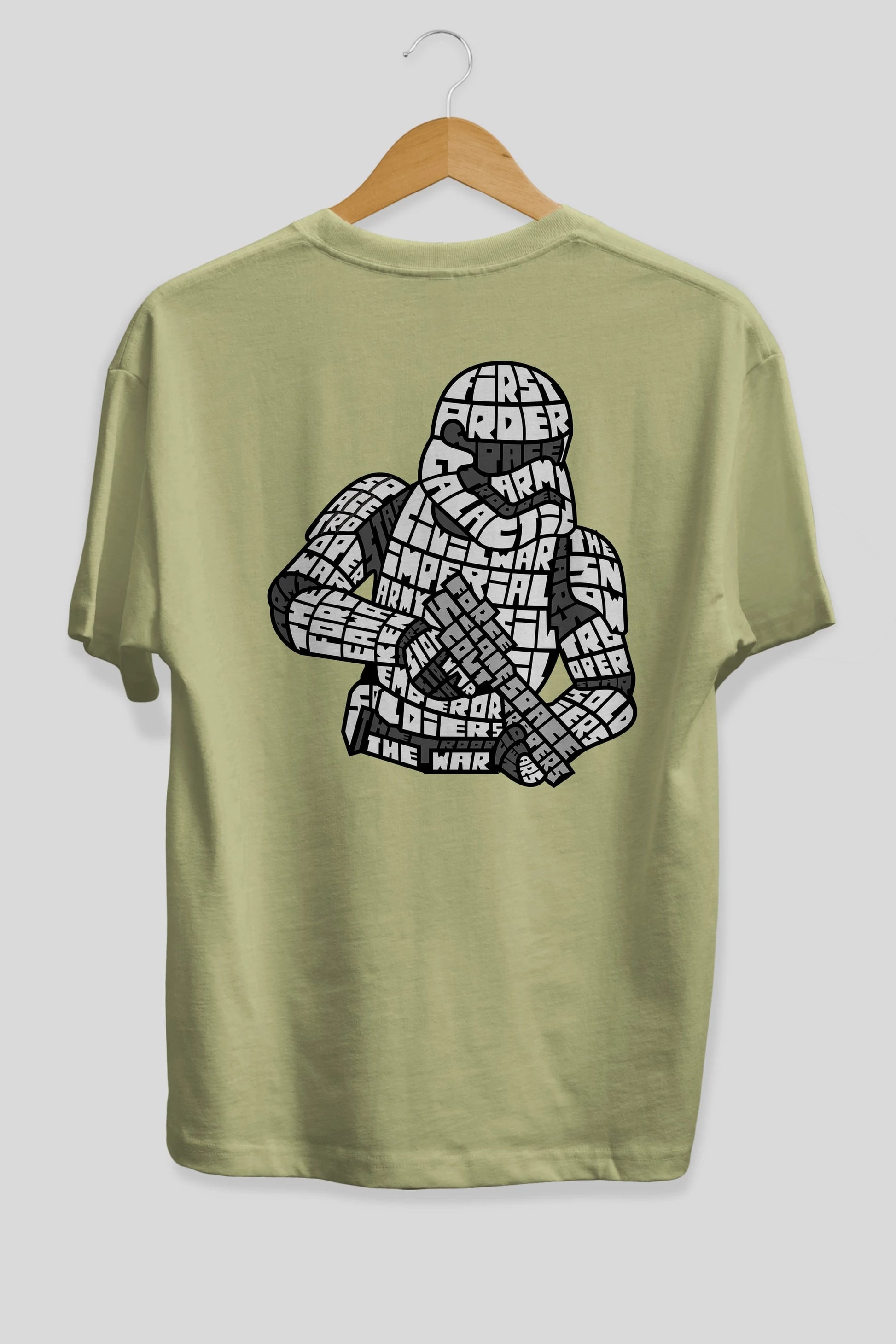 First Order Arka Baskılı Oversize t-shirt %100 pamuk Erkek Kadın Unisex