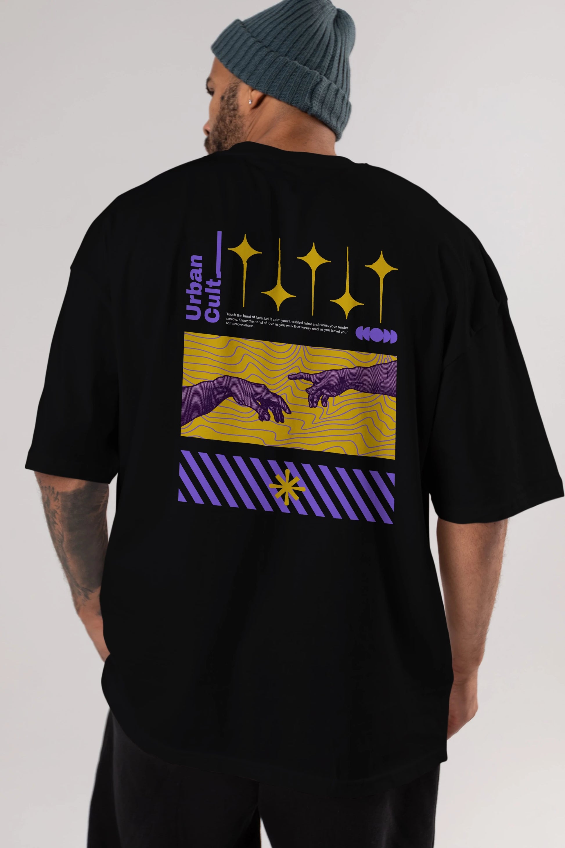 Urban Cult Arka Baskılı Oversize t-shirt Erkek Kadın Unisex