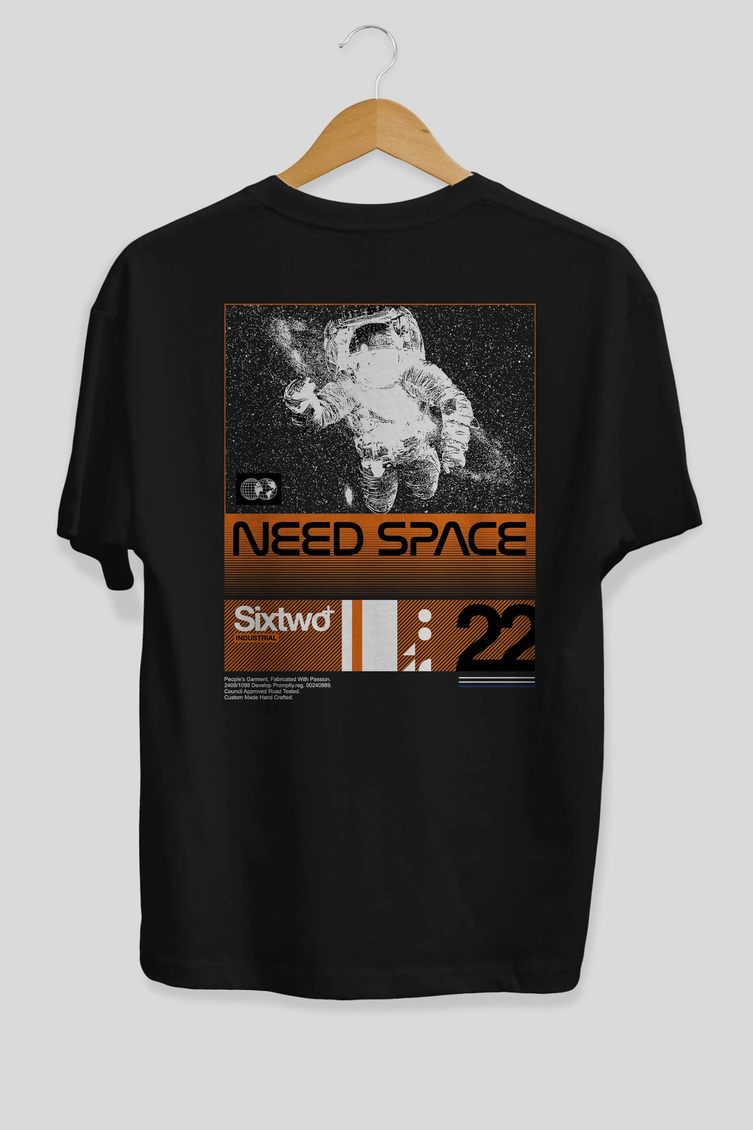Need Space Arka Baskılı Oversize t-shirt Erkek Kadın Unisex