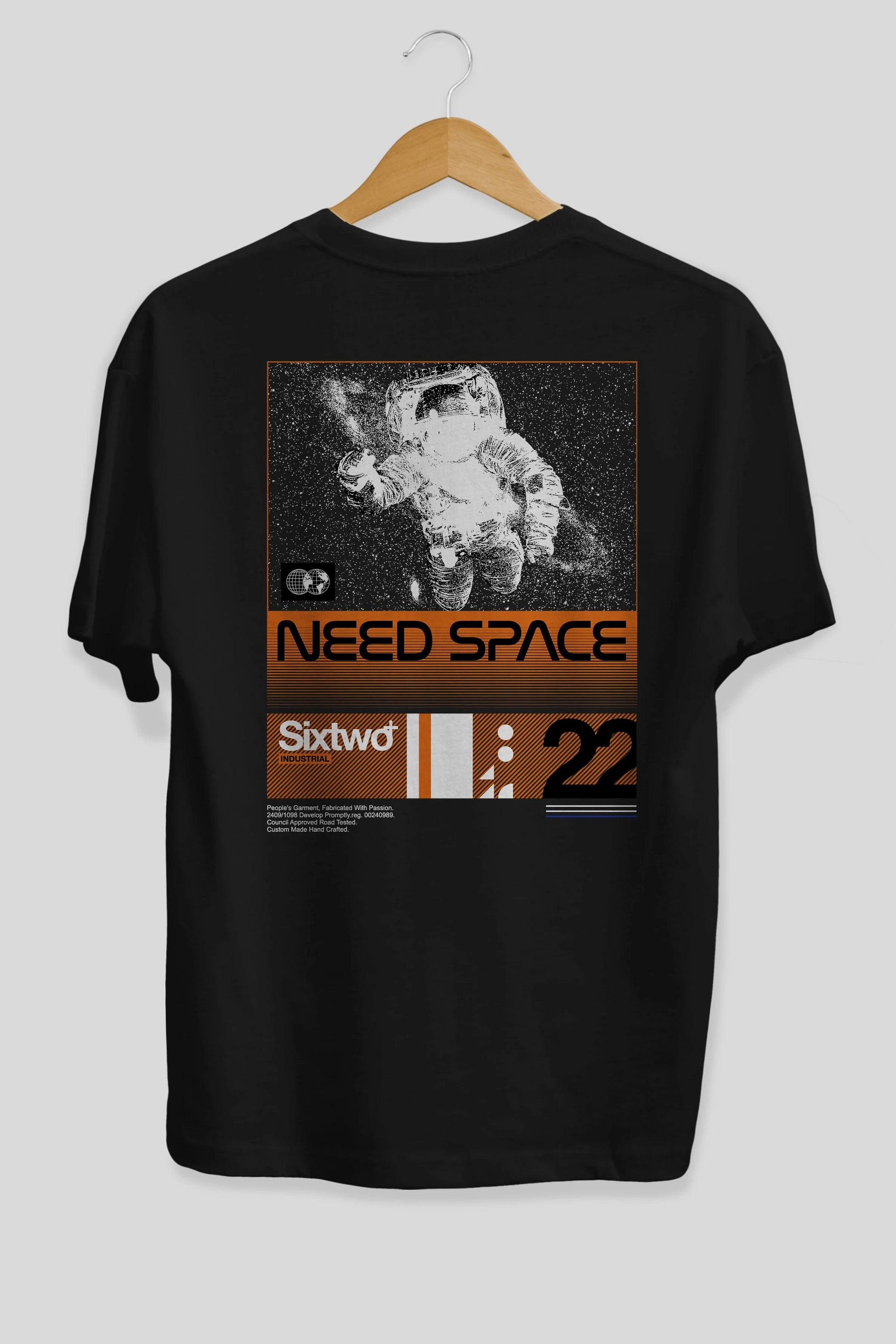 Need Space Arka Baskılı Oversize t-shirt Erkek Kadın Unisex