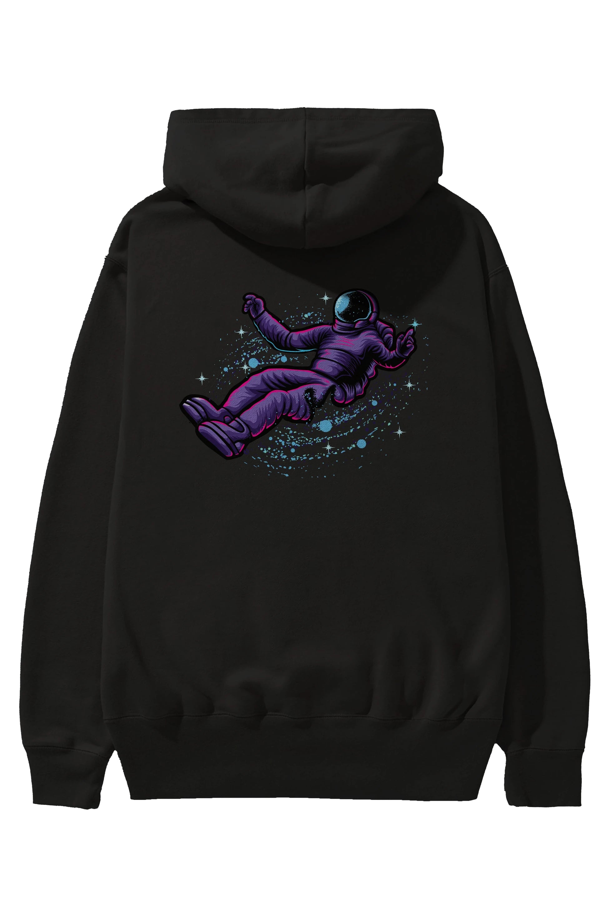 Having fun in outer space Arka Baskılı Hoodie Oversize Kapüşonlu Sweatshirt Erkek Kadın Unisex