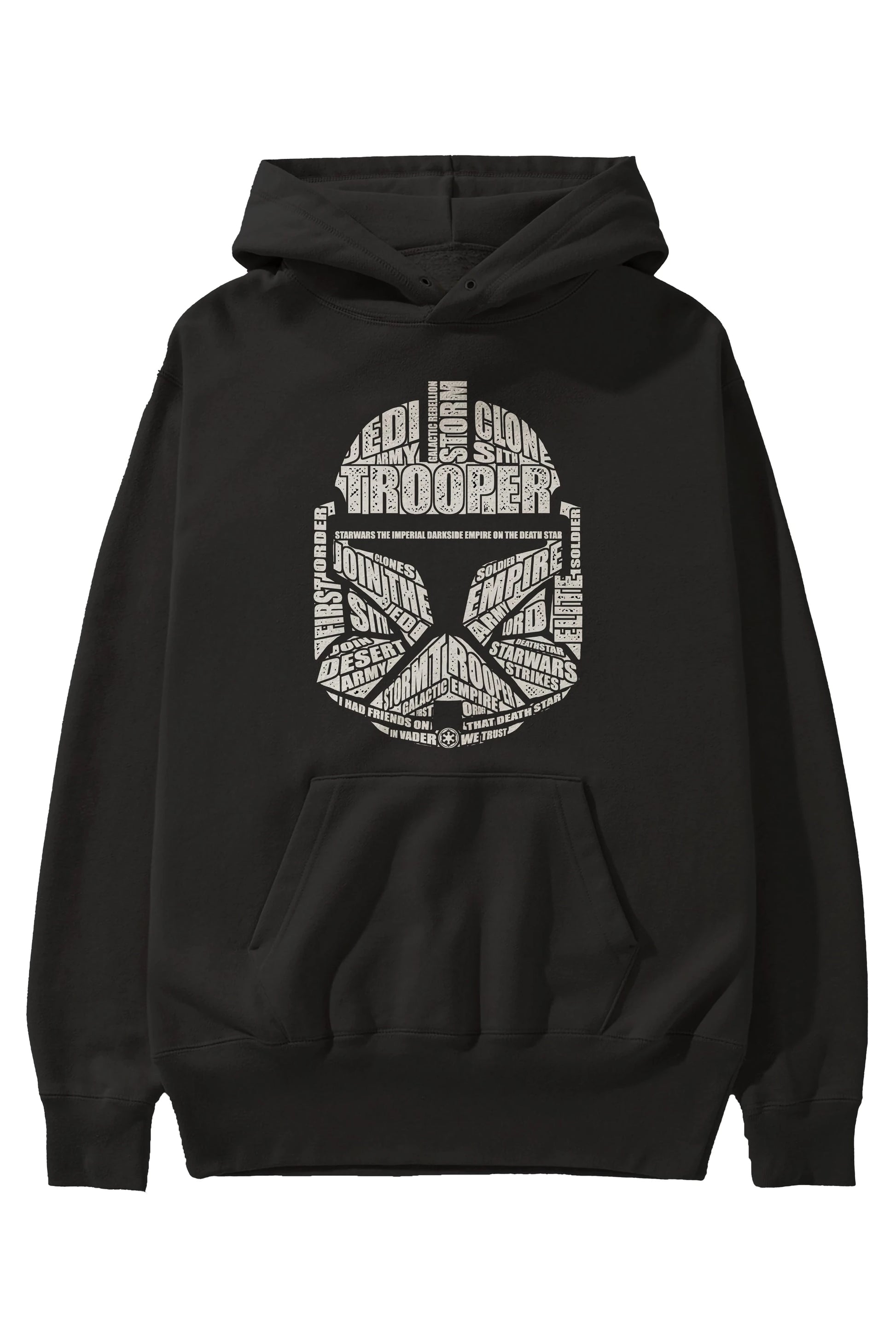 Trooper Ön Baskılı Hoodie Oversize Kapüşonlu Sweatshirt Erkek Kadın Unisex