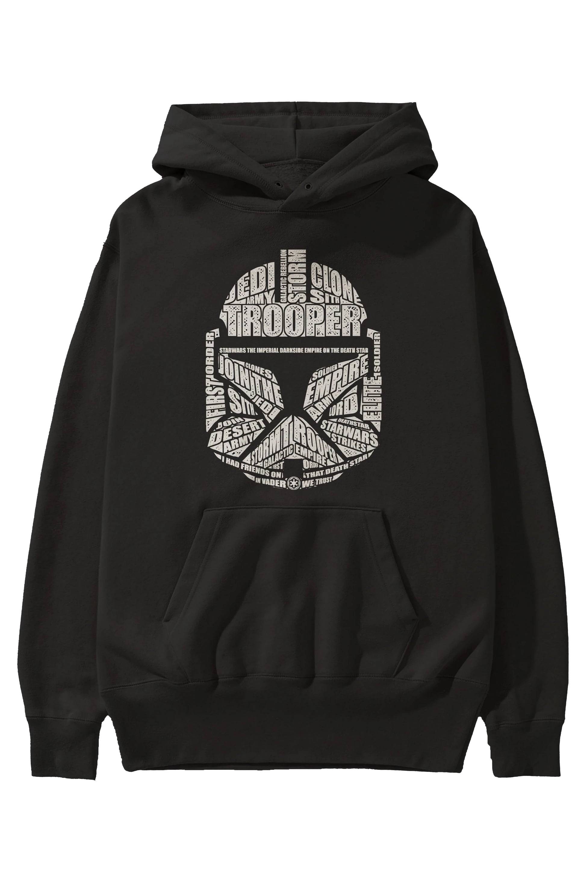 Trooper Ön Baskılı Hoodie Oversize Kapüşonlu Sweatshirt Erkek Kadın Unisex
