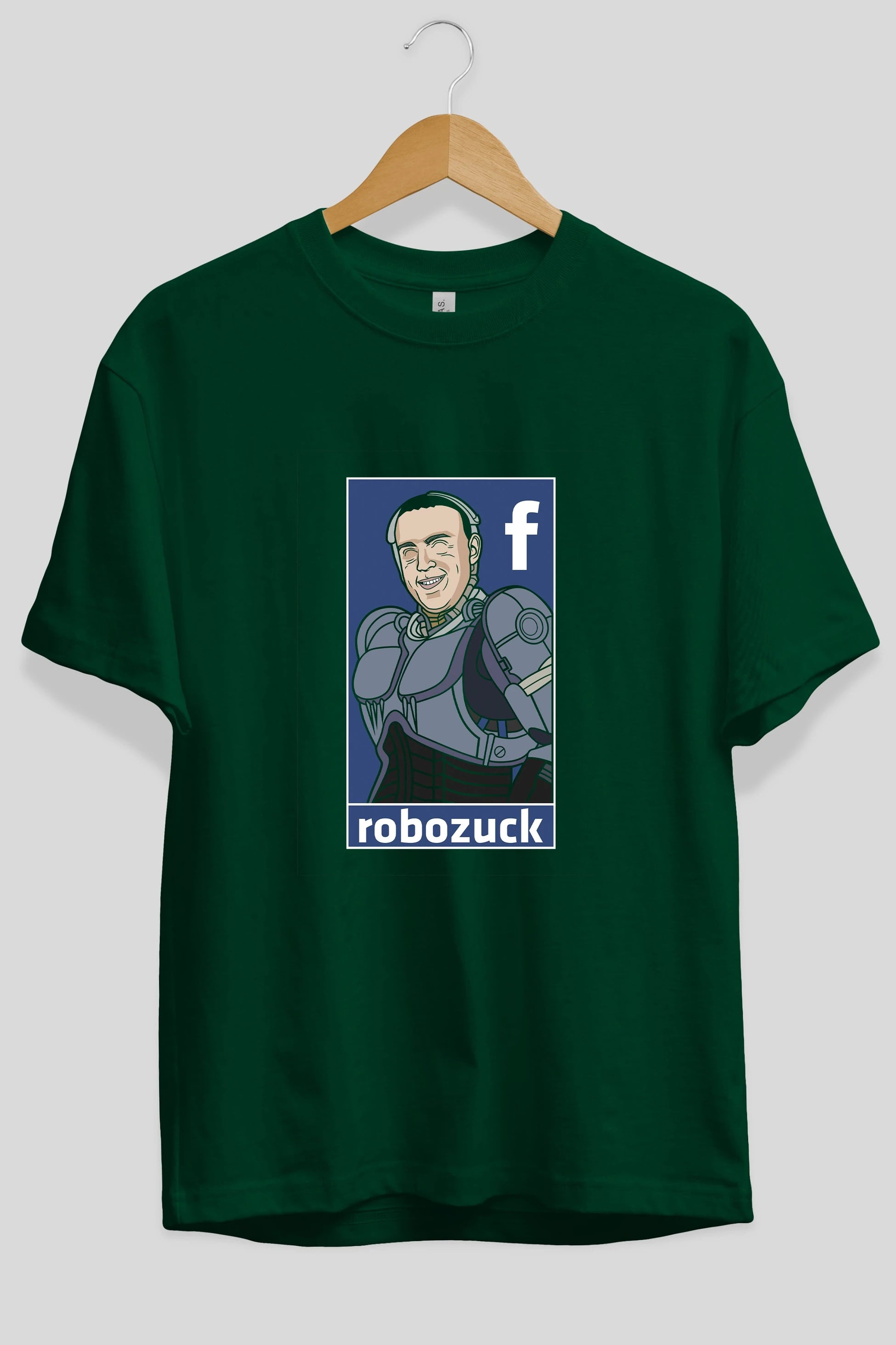 Robozuck Ön Baskılı Oversize t-shirt Erkek Kadın Unisex %100 Pamuk tişort