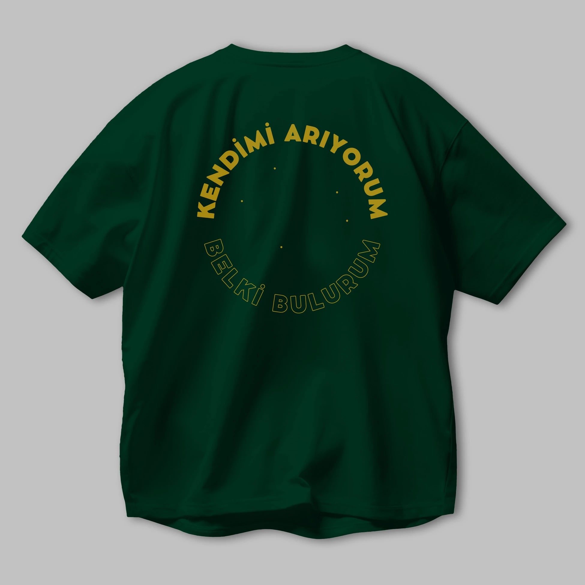 Kendimi Arıyorum Yazılı Arka Baskılı Oversize t-shirt Erkek Kadın Unisex