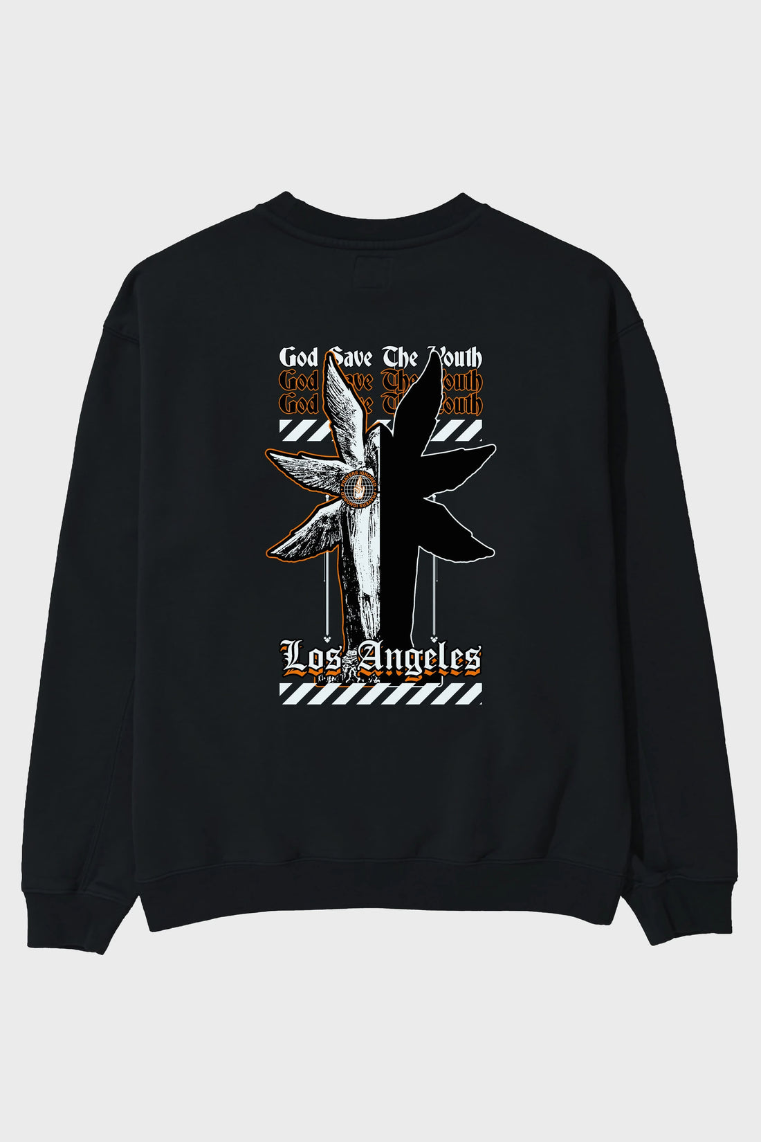 God Save The Youth Arka Baskılı Oversize Sweatshirt Erkek Kadın Unisex