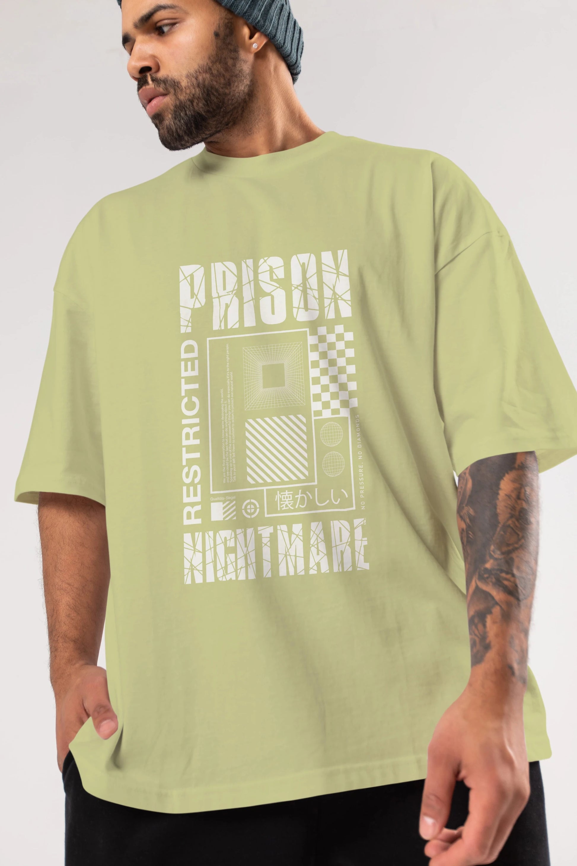Prison Nightmare Ön Baskılı Oversize t-shirt Erkek Kadın Unisex