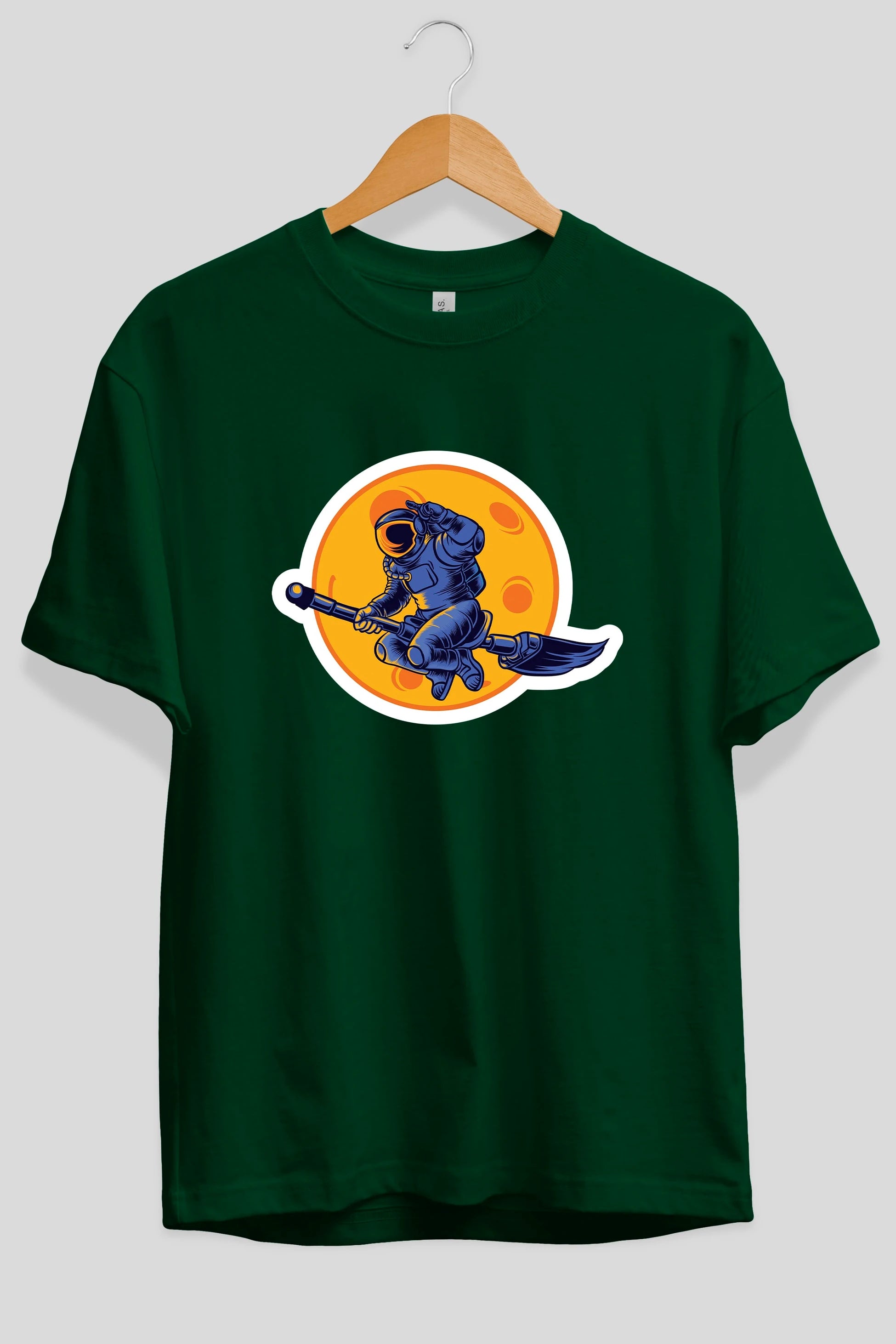 Space Witch Sticker Ön Baskılı Oversize t-shirt Erkek Kadın Unisex