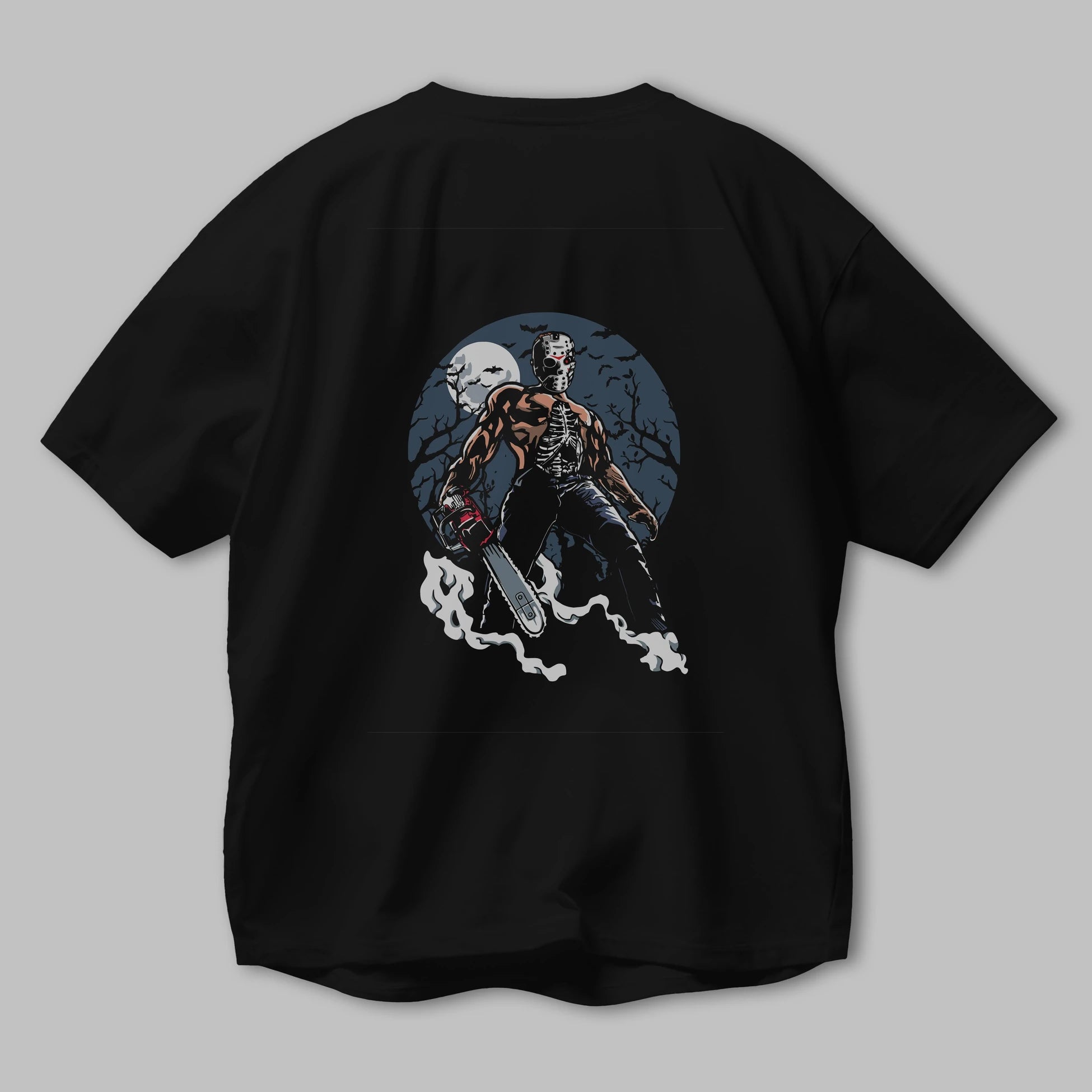 Evil Killer Arka Baskılı Oversize t-shirt Erkek Kadın Unisex %100 Pamuk