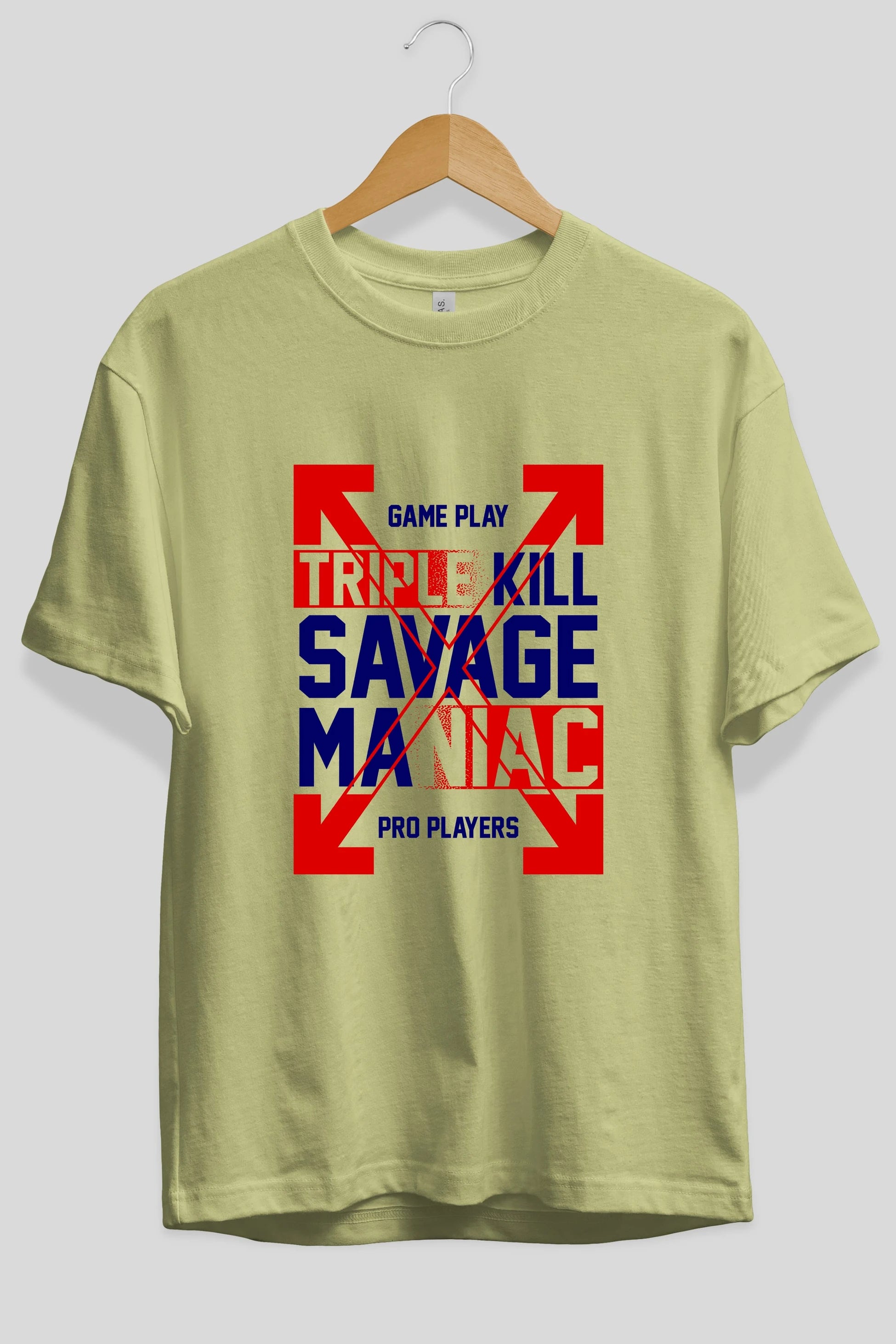 Kill Savage Ön Baskılı Oversize t-shirt Erkek Kadın Unisex