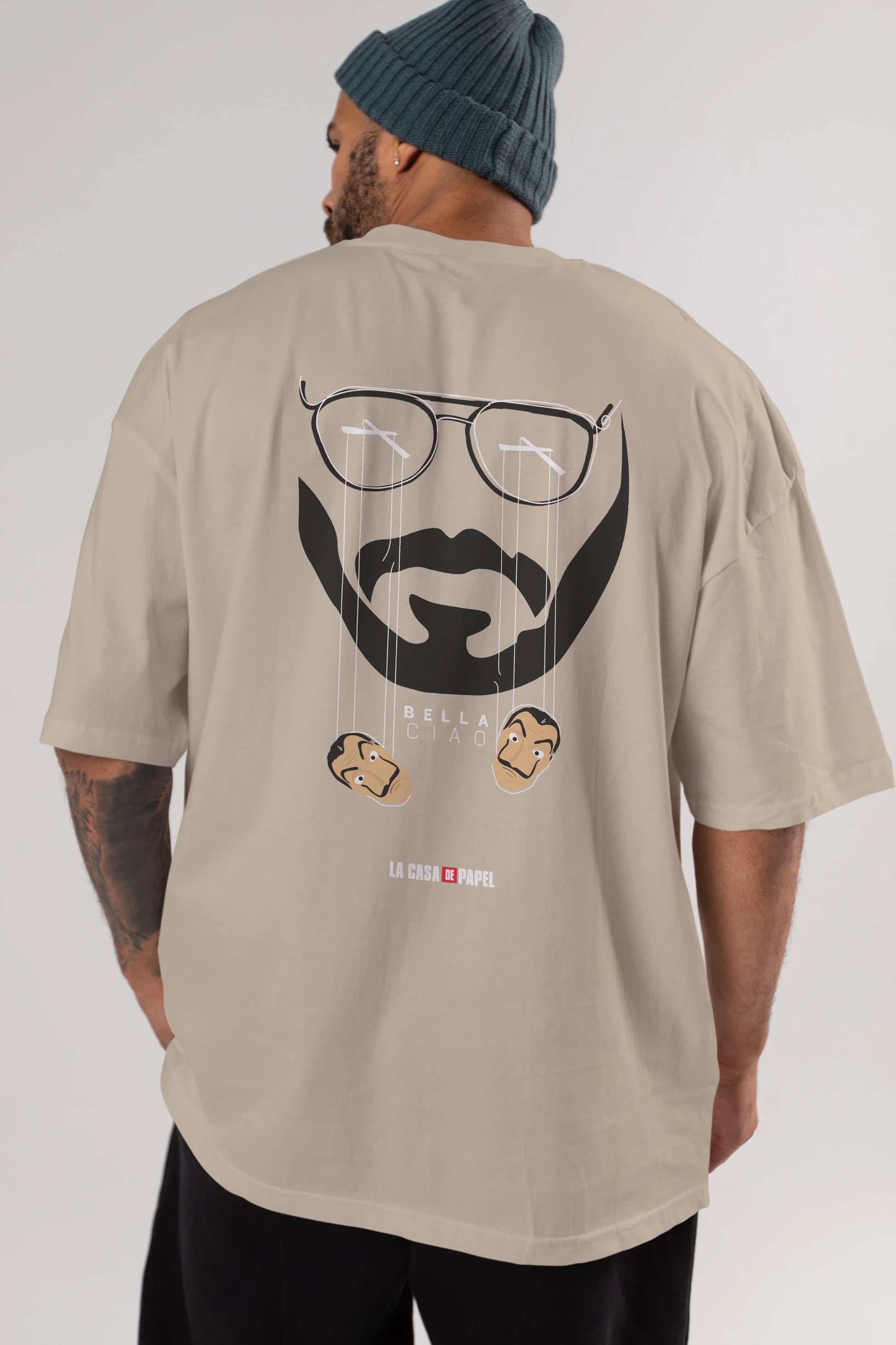 La Casa De Papel (11) Arka Baskılı Oversize t-shirt Erkek Kadın Unisex %100 Pamuk Bisiklet Yaka tişort