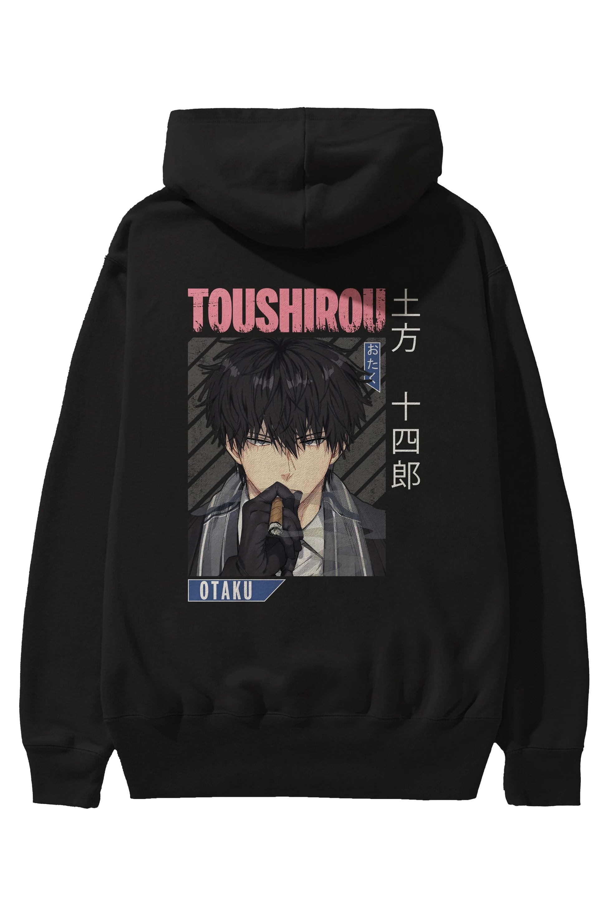 Toushirou Hijikata 2 Anime Arka Baskılı Hoodie Oversize Kapüşonlu Sweatshirt Erkek Kadın Unisex